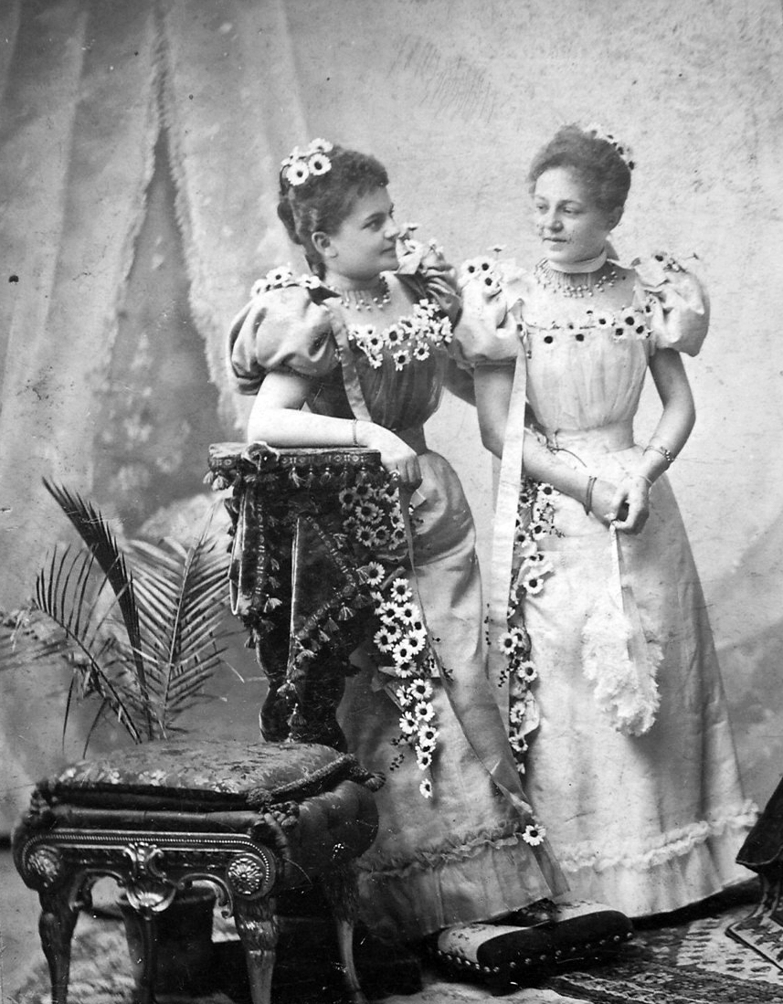 1900, Torjay Valter, divat, műterem, legyező, nyaklánc, hölgy, nyári ruha, Fortepan #69983