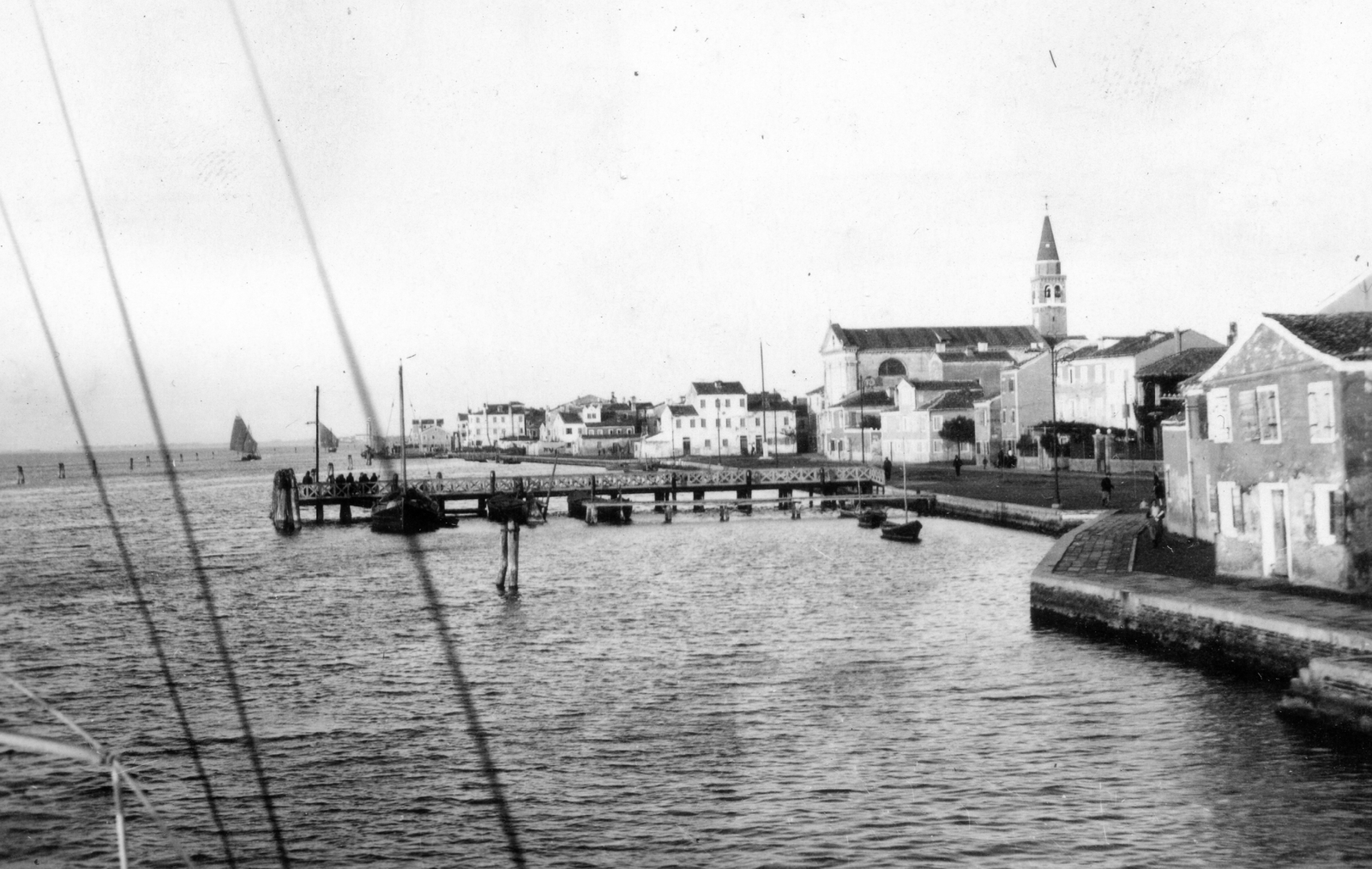 Italy, Venice, Sant'Antonio di Pellestrina a Velencei lagúna felől nézve., 1931, Teodoro Wolf-Ferrari, port, Fortepan #70277