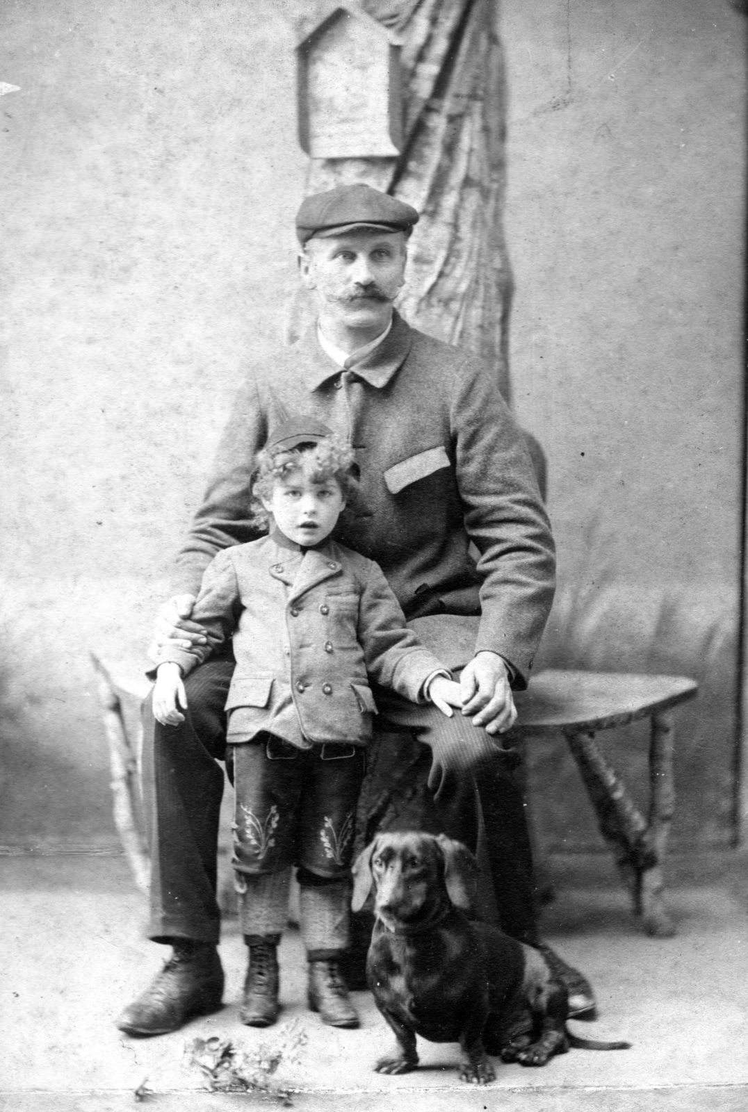 1904, Roberto Urban, kutya, tacskó, Fortepan #70306