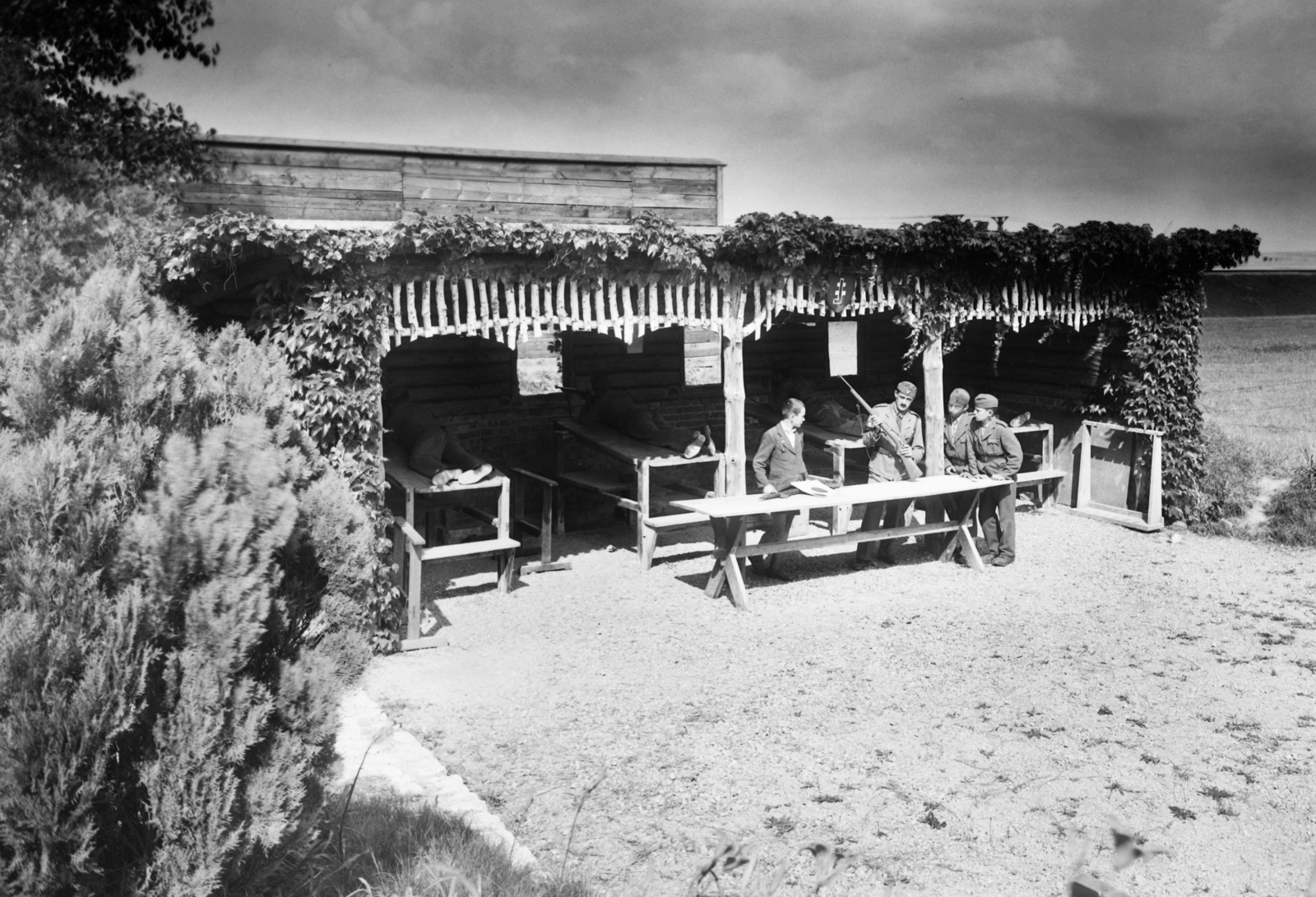 1940, Veszprém Megyei Levéltár/Kozelka Tivadar, Kozelka Tivadar, target shooting, Fortepan #70509