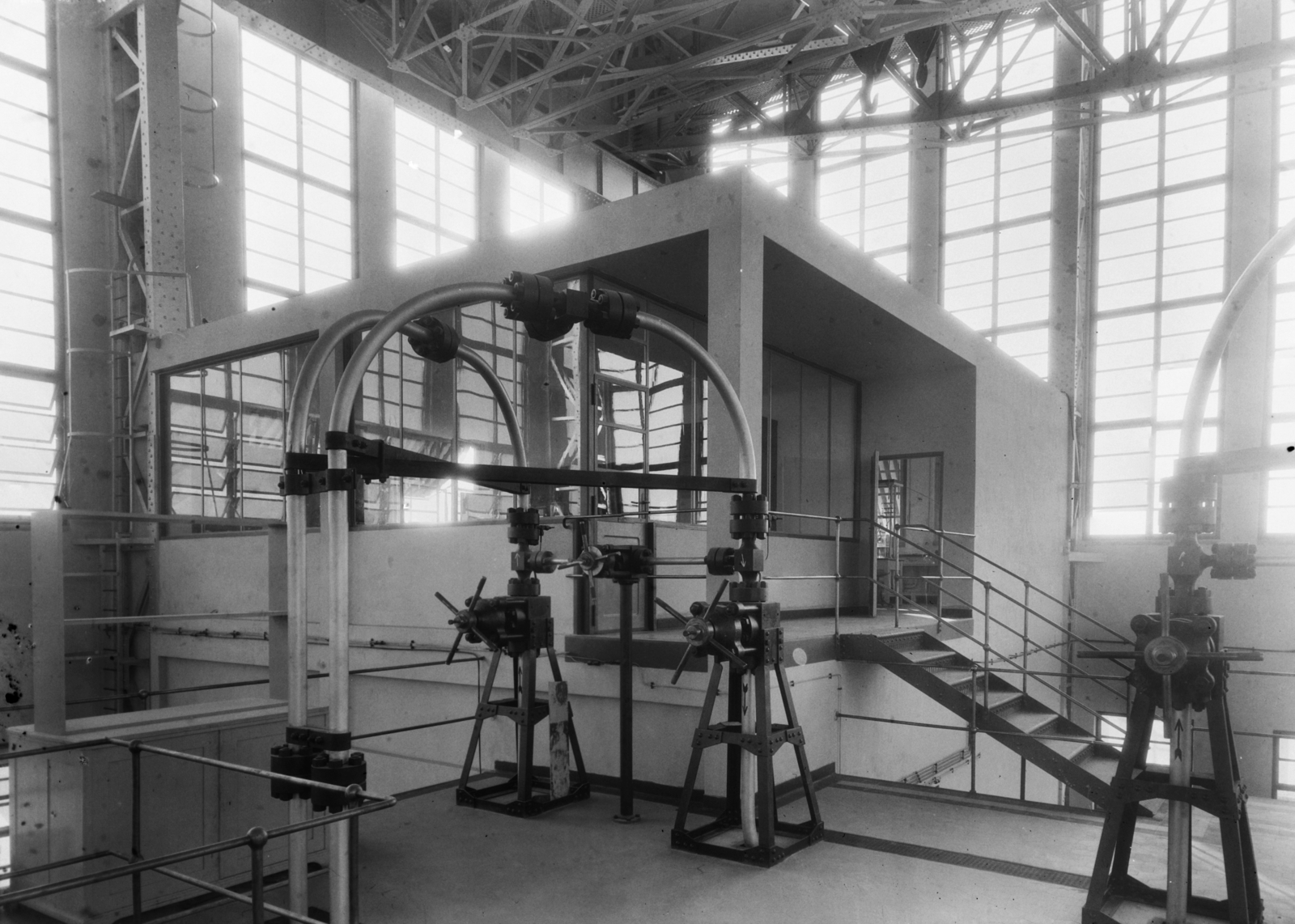 Hungary, Pétfürdő, Péti Nitrogén Műtrágyagyár Rt., áramfejlesztő telep., 1940, Veszprém Megyei Levéltár/Kozelka Tivadar, Kozelka Tivadar, electricity, Fortepan #70526