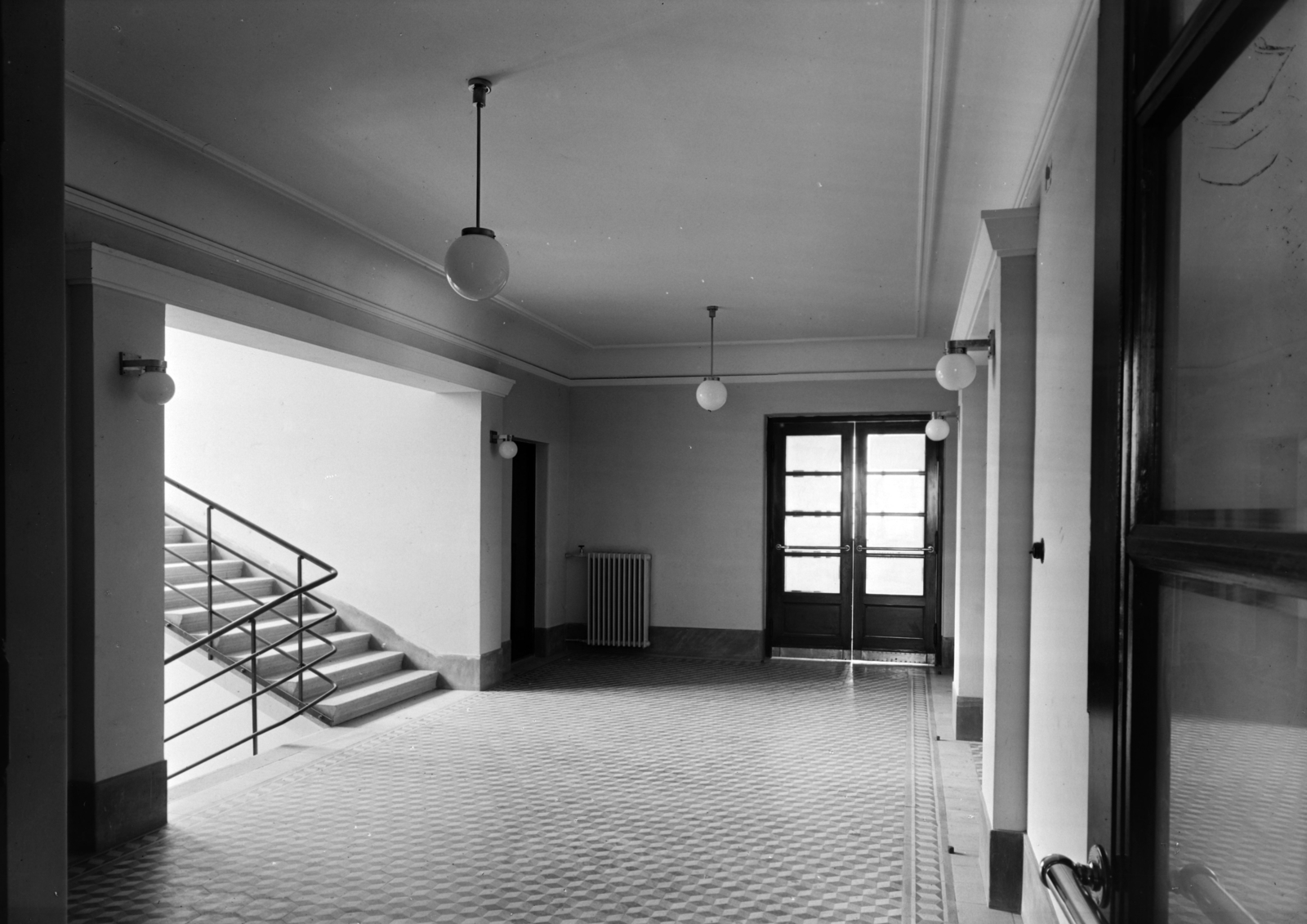 1940, Veszprém Megyei Levéltár/Kozelka Tivadar, Kozelka Tivadar, railing, interior, radiator, Fortepan #70549