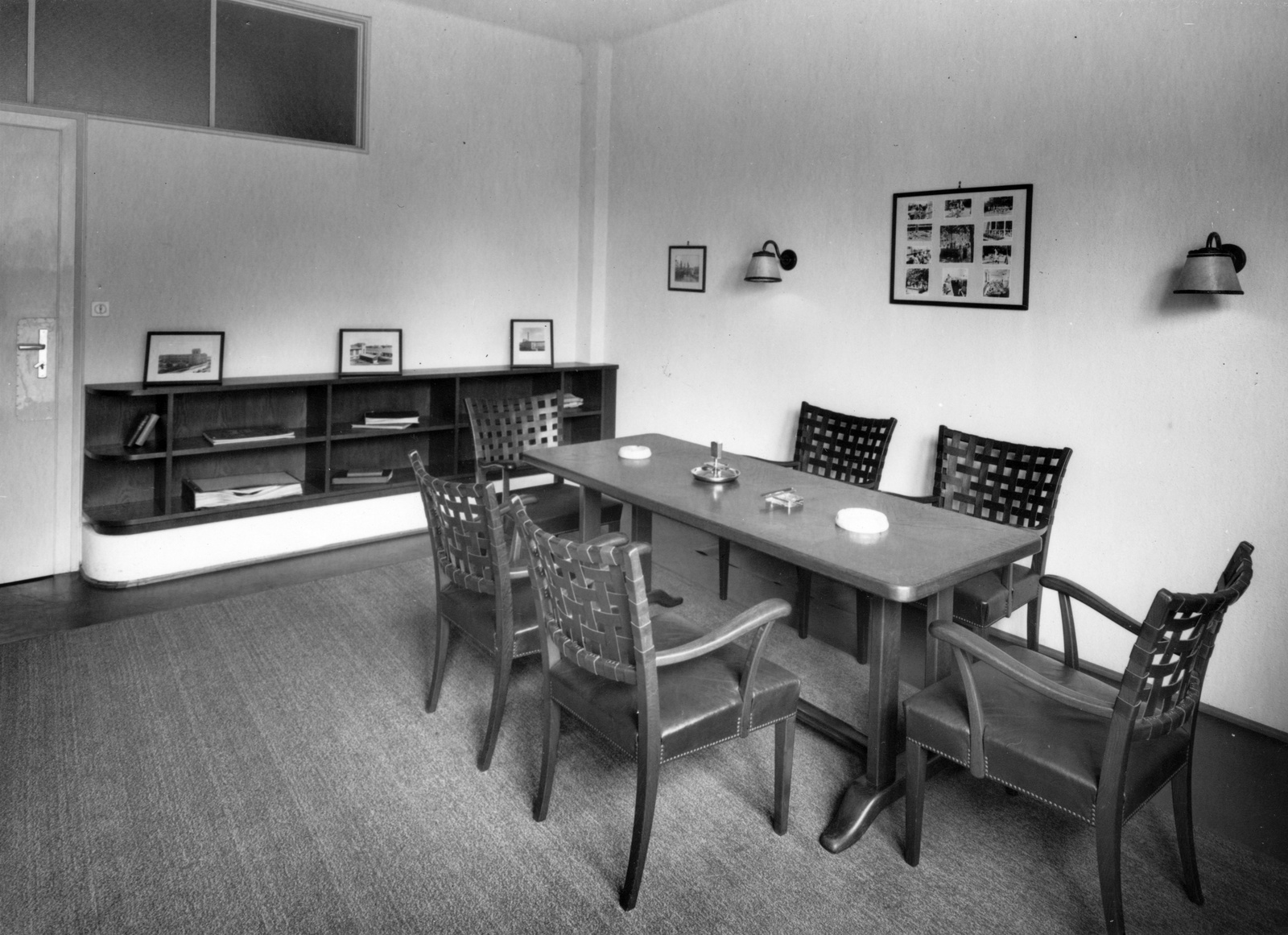 1940, Veszprém Megyei Levéltár/Kozelka Tivadar, Kozelka Tivadar, interior, ashtray, meeting room, Fortepan #70666