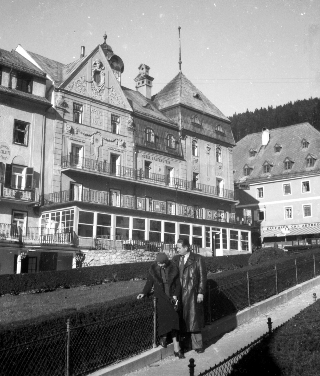 Austria, Mariazell, Hauptplatz., 1936, Lissák Tivadar, Fortepan #71141