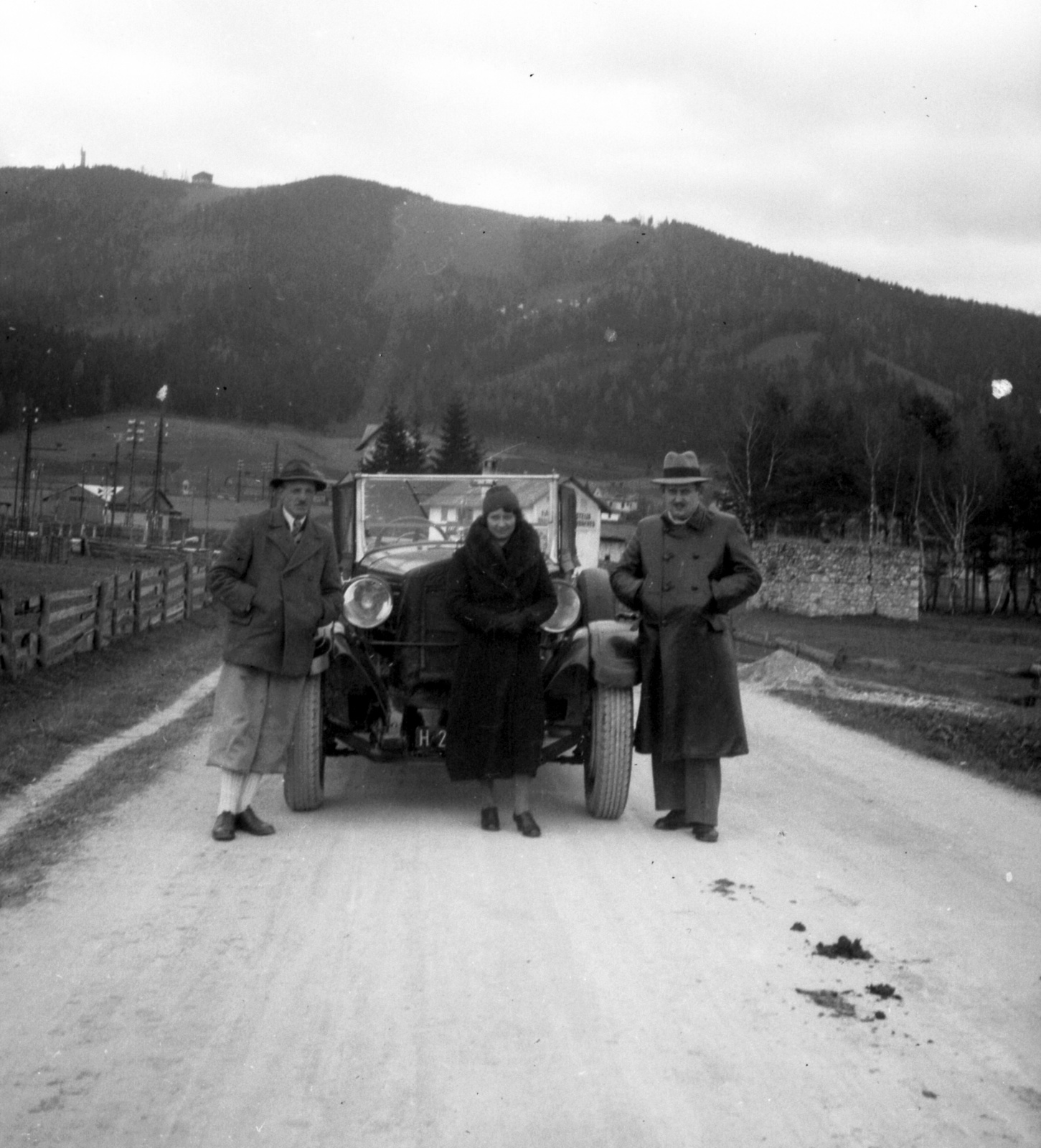 Austria, az Erlaufseetől Sankt Sebastianba vezető út., 1936, Lissák Tivadar, automobile, Fortepan #71147