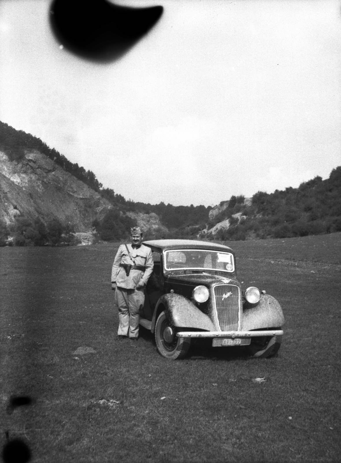 Szlovákia, Kassa, a Hradová (Várhegy) alatti kőbánya., 1939, Lissák Tivadar, brit gyártmány, Austin-márka, automobil, Best of, Fortepan #71213