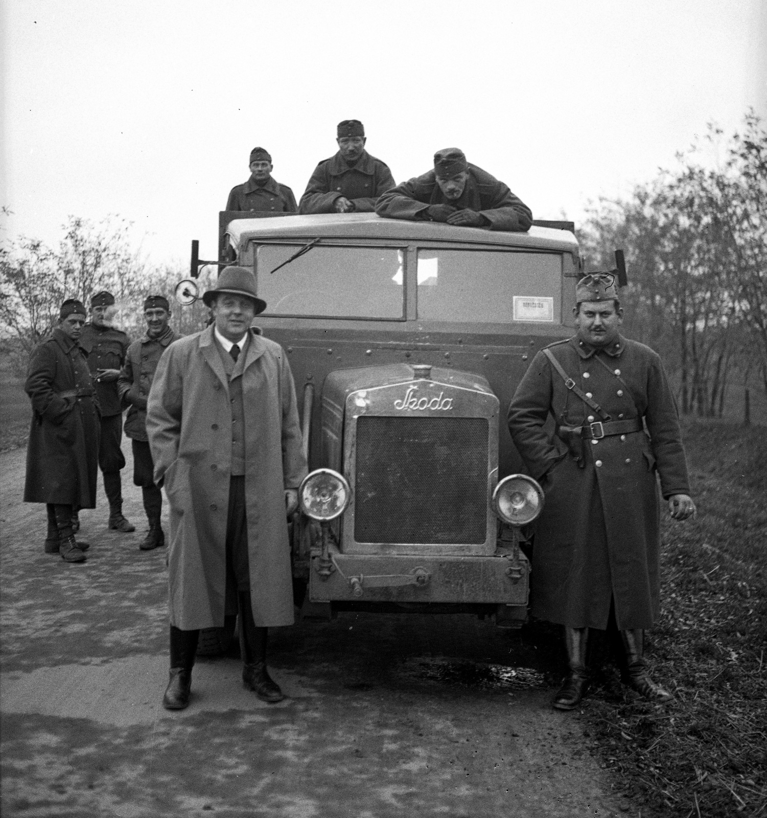1939, Lissák Tivadar, commercial vehicle, Skoda-brand, Czech brand, Fortepan #71316
