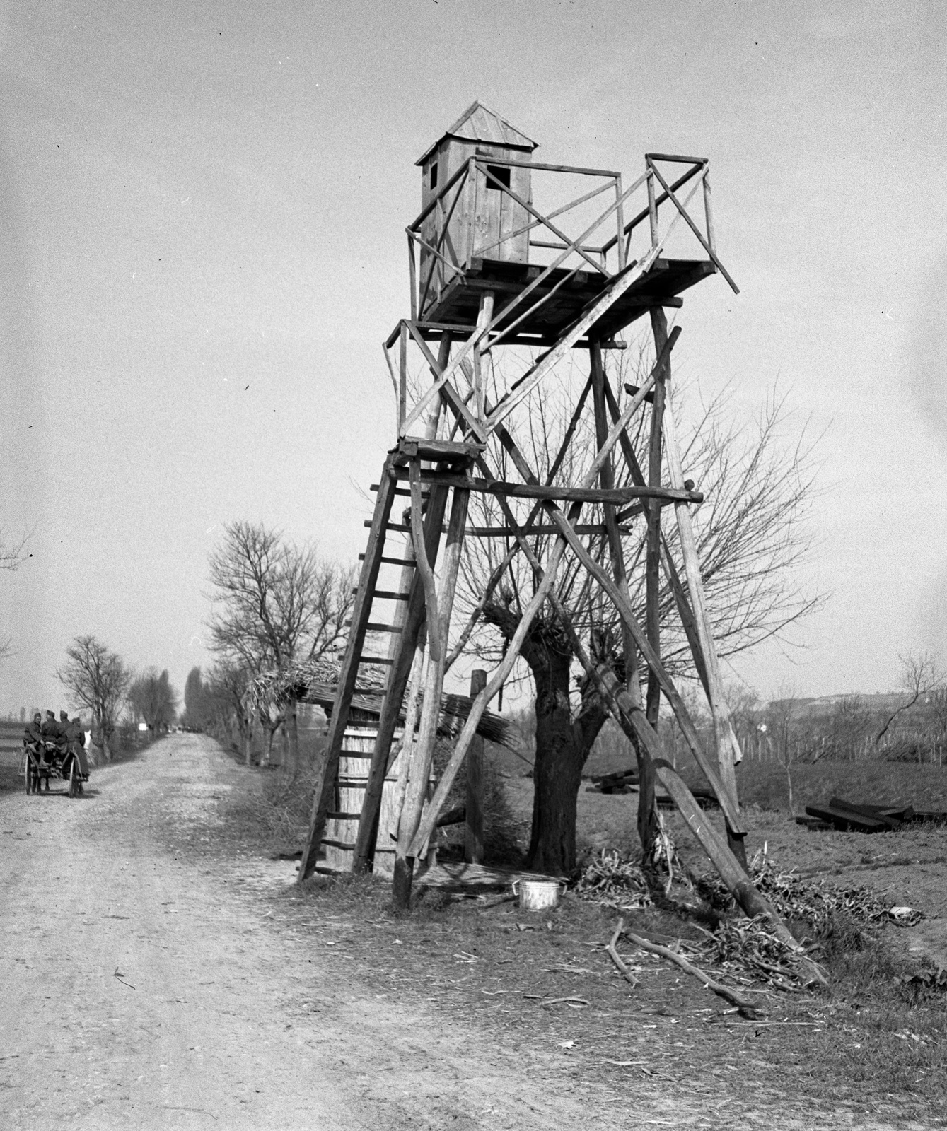 Jugoszláv határőr torony., 1941, Lissák Tivadar, őrtorony, Fortepan #71477