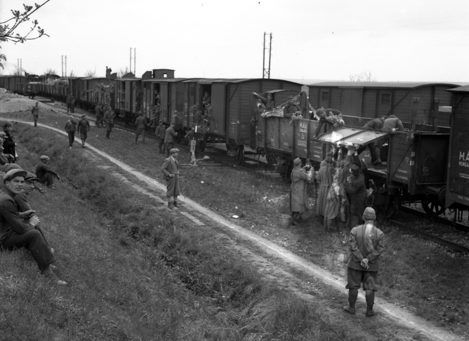 1941, Lissák Tivadar, military, rail, soldier, coach, Fortepan #71605