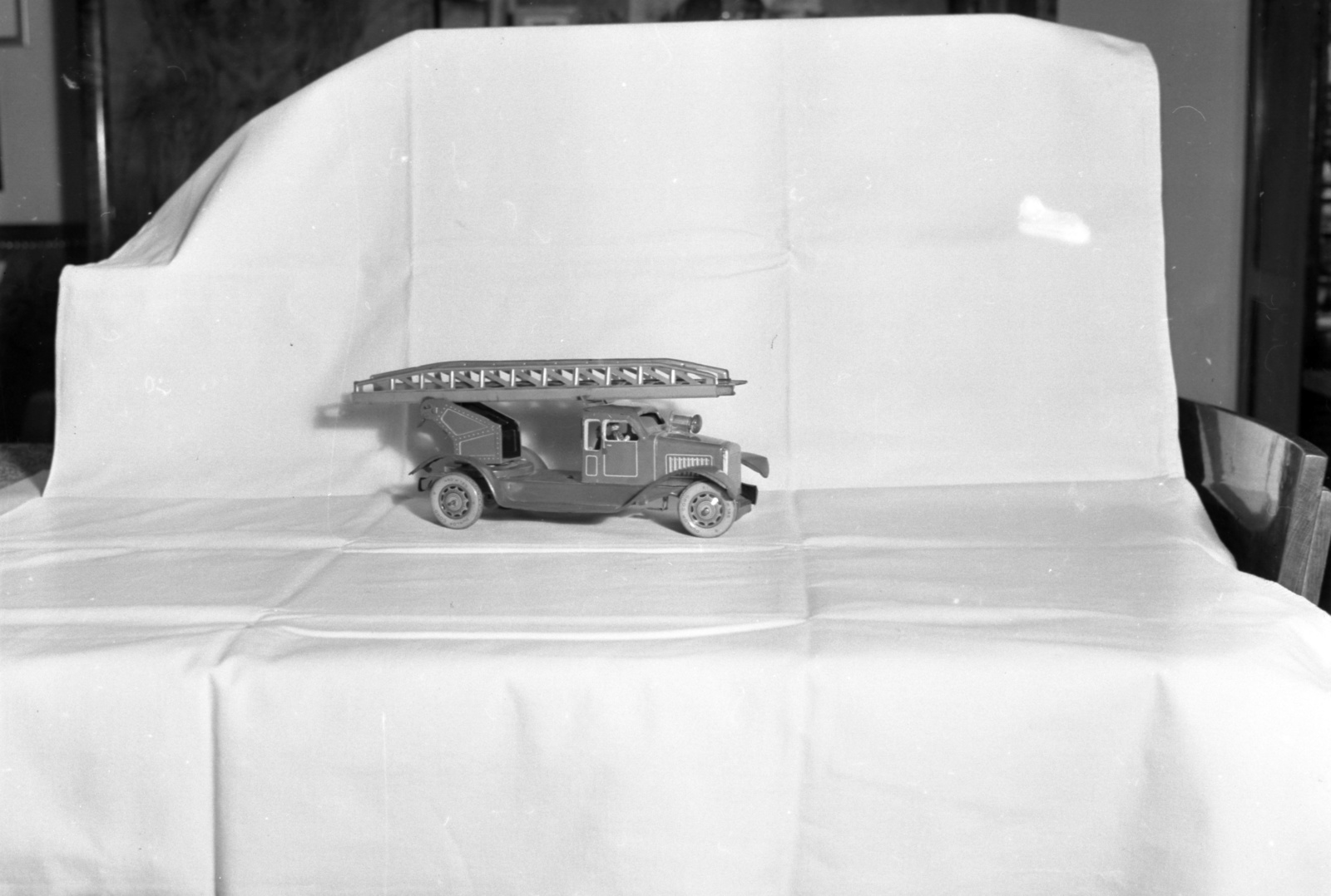 1941, Lissák Tivadar, model car, hooker-ladder, Fortepan #71769