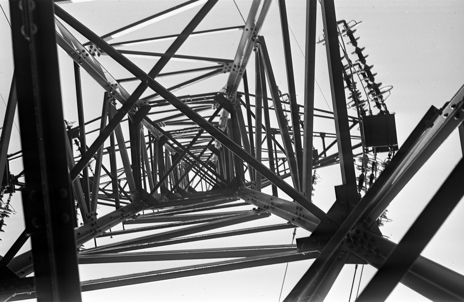 1942, Lissák Tivadar, power line, bottom view, Fortepan #71936