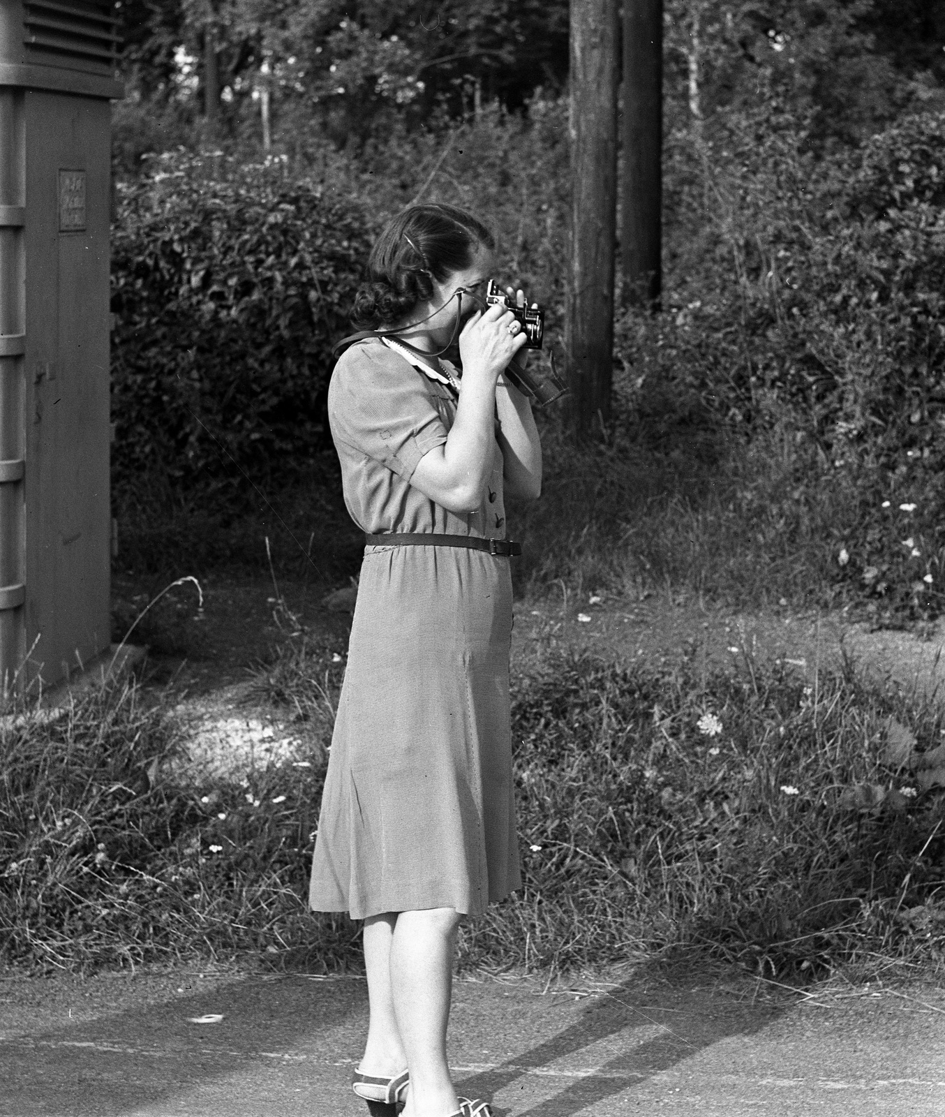 1942, Lissák Tivadar, fényképezőgép, fotózás, Zeiss Ikon-márka, Ziess-Ikon Super Ikonta, Fortepan #71937
