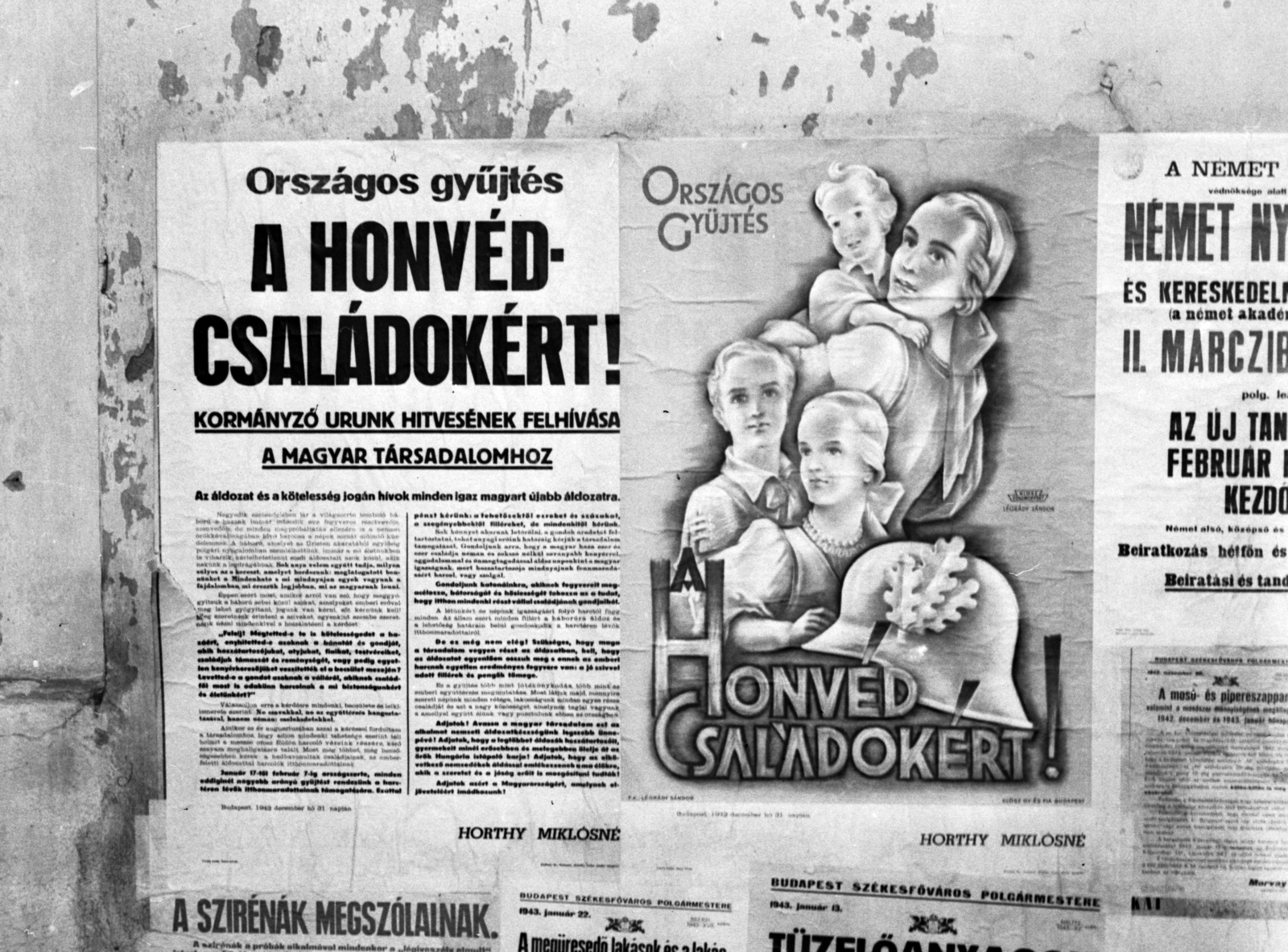 Hungary, Budapest, 1943, Lissák Tivadar, poster, announcement, Sándor Légrády-graphics, Fortepan #72031