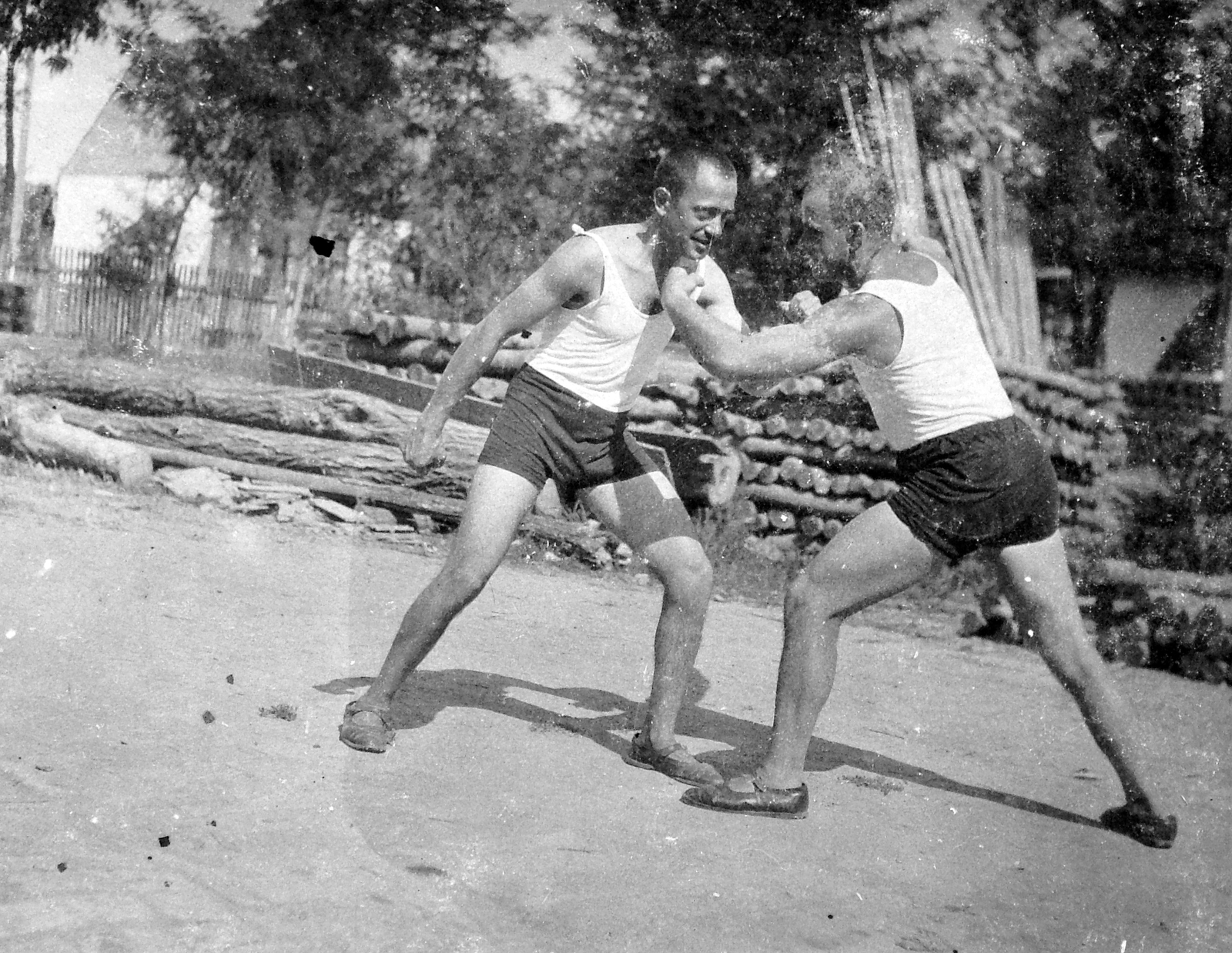 1933, Fortepan, wrestling, Fortepan #7209