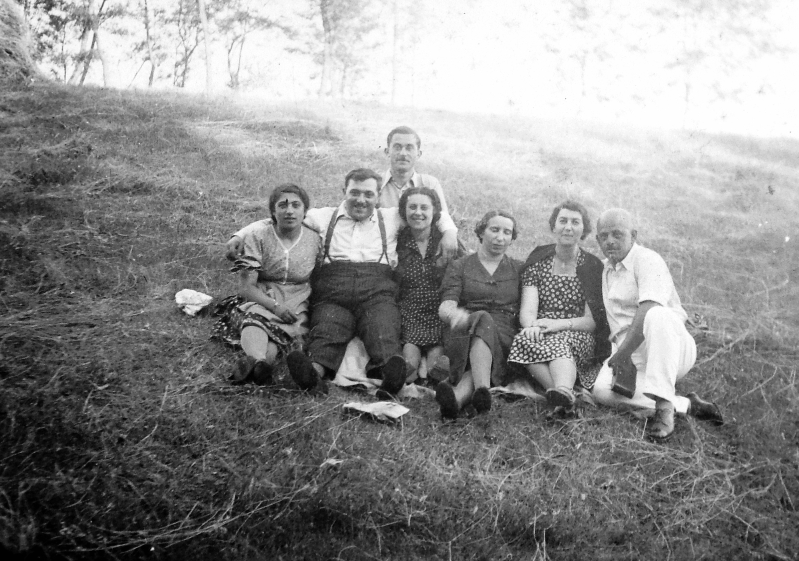 1936, Fortepan, csoportkép, nadrágtartó, Fortepan #7214