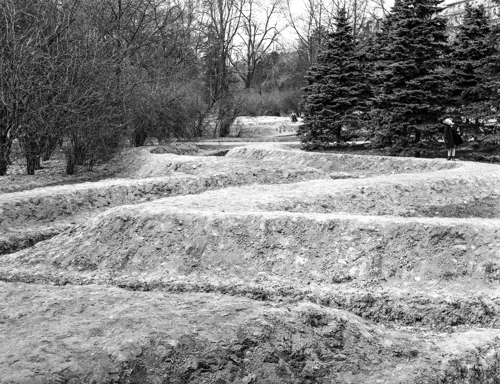Hungary, Városmajor, Budapest XII., árokóvóhely., 1944, Lissák Tivadar, bombing, air-rad shelter, Budapest, pit, Best of, Fortepan #72681