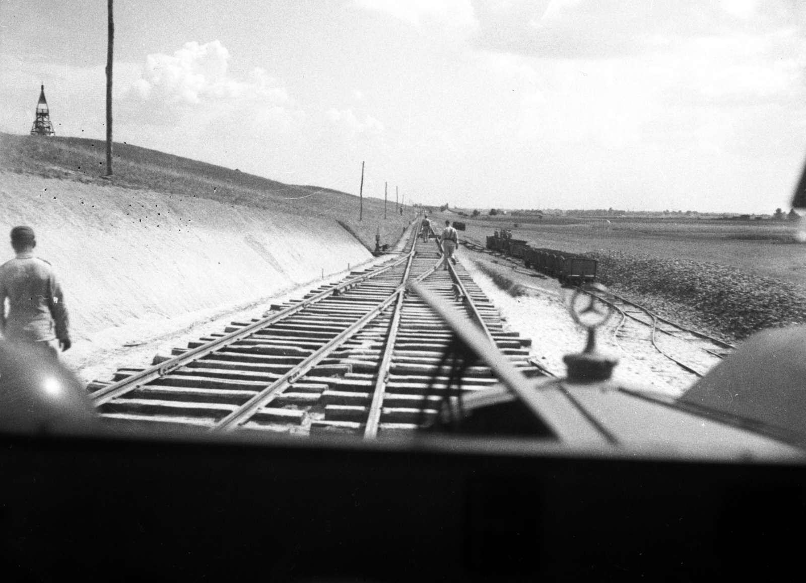Hungary, 1937, Lissák Tivadar, Mercedes-brand, rails, Fortepan #73179