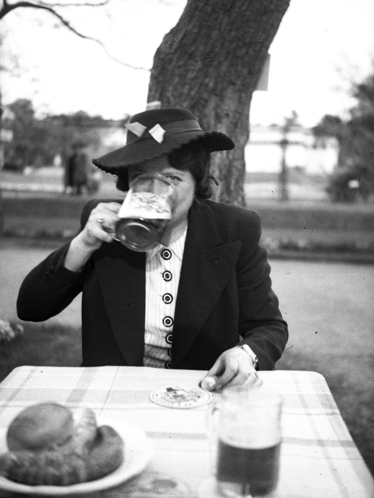 1938, Lissák Tivadar, lady, Best of, Fortepan #73192