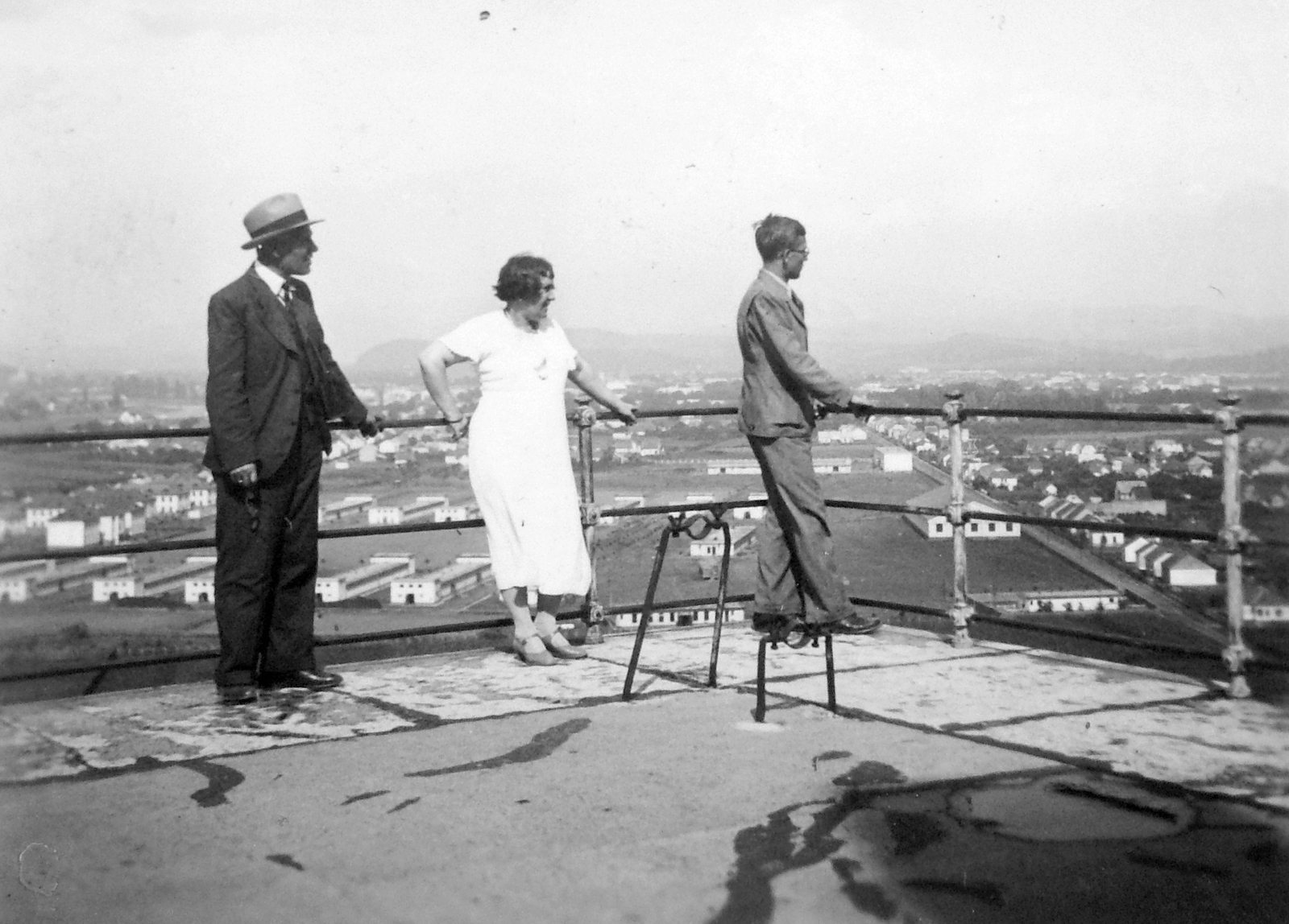 Ukrajna,Kárpátalja, Munkács, kilátás a várból a Katonakórházra., 1942, Fortepan, katonai egészségügyi intézmény, Fortepan #7320