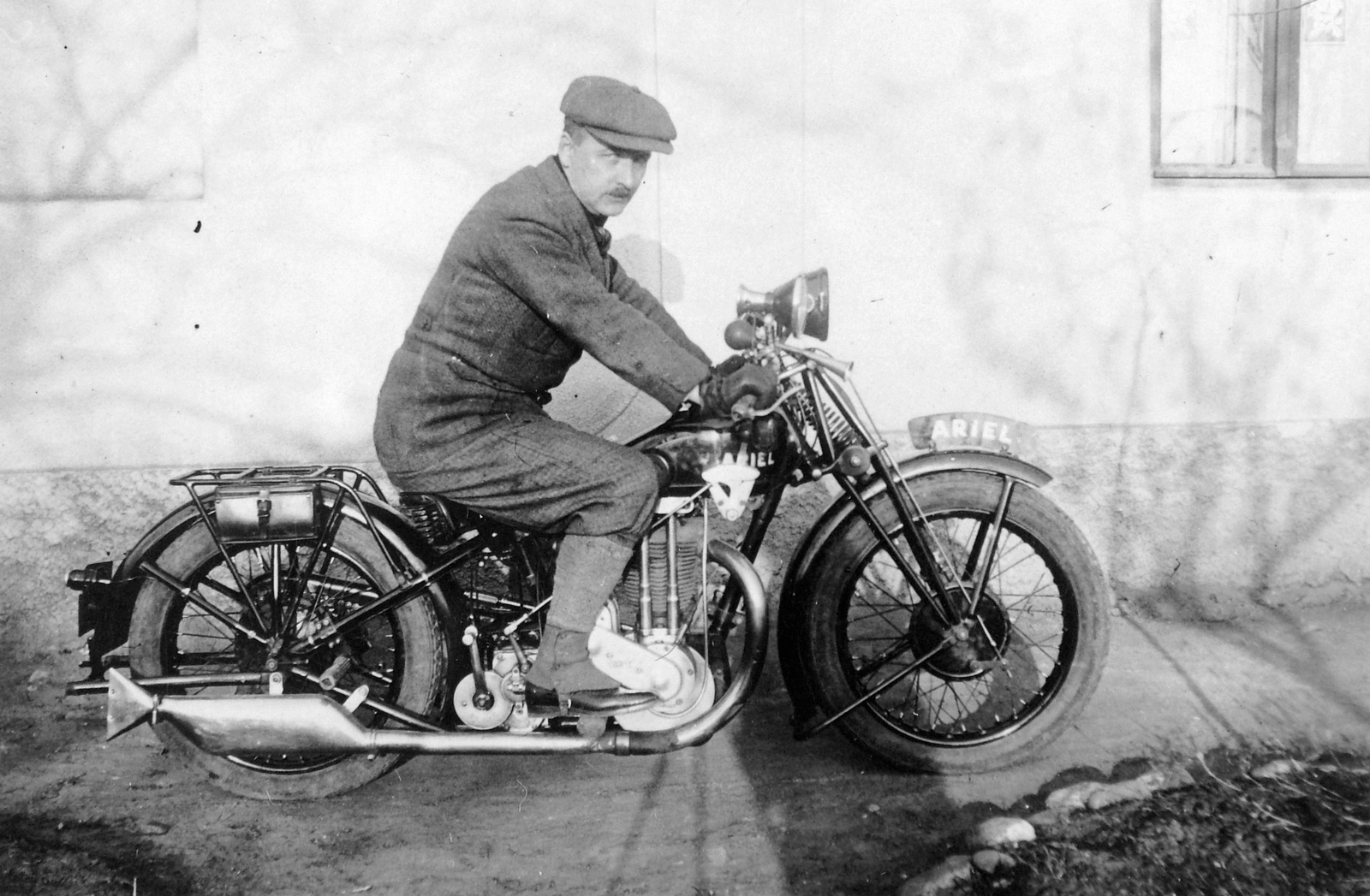 Ariel Model D típusú motorkerékpár., 1934, Fortepan, transport, vehicle, British brand, motorcycle, Ariel-brand, Fortepan #7338