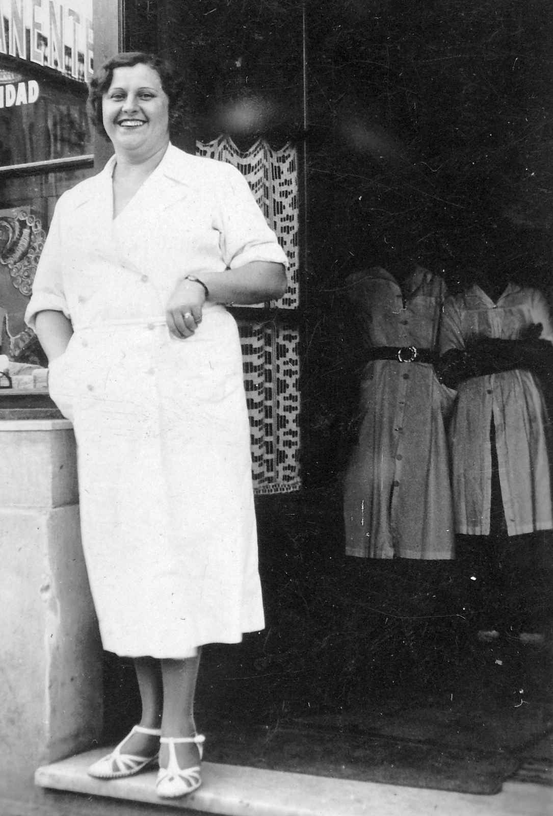 1936, Fortepan, munkaköpeny, ajtóban állás, Fortepan #7344