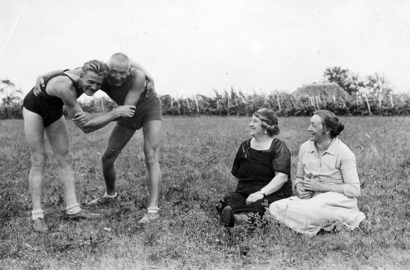 1933, Fortepan, tableau, wrestling, Fortepan #7350