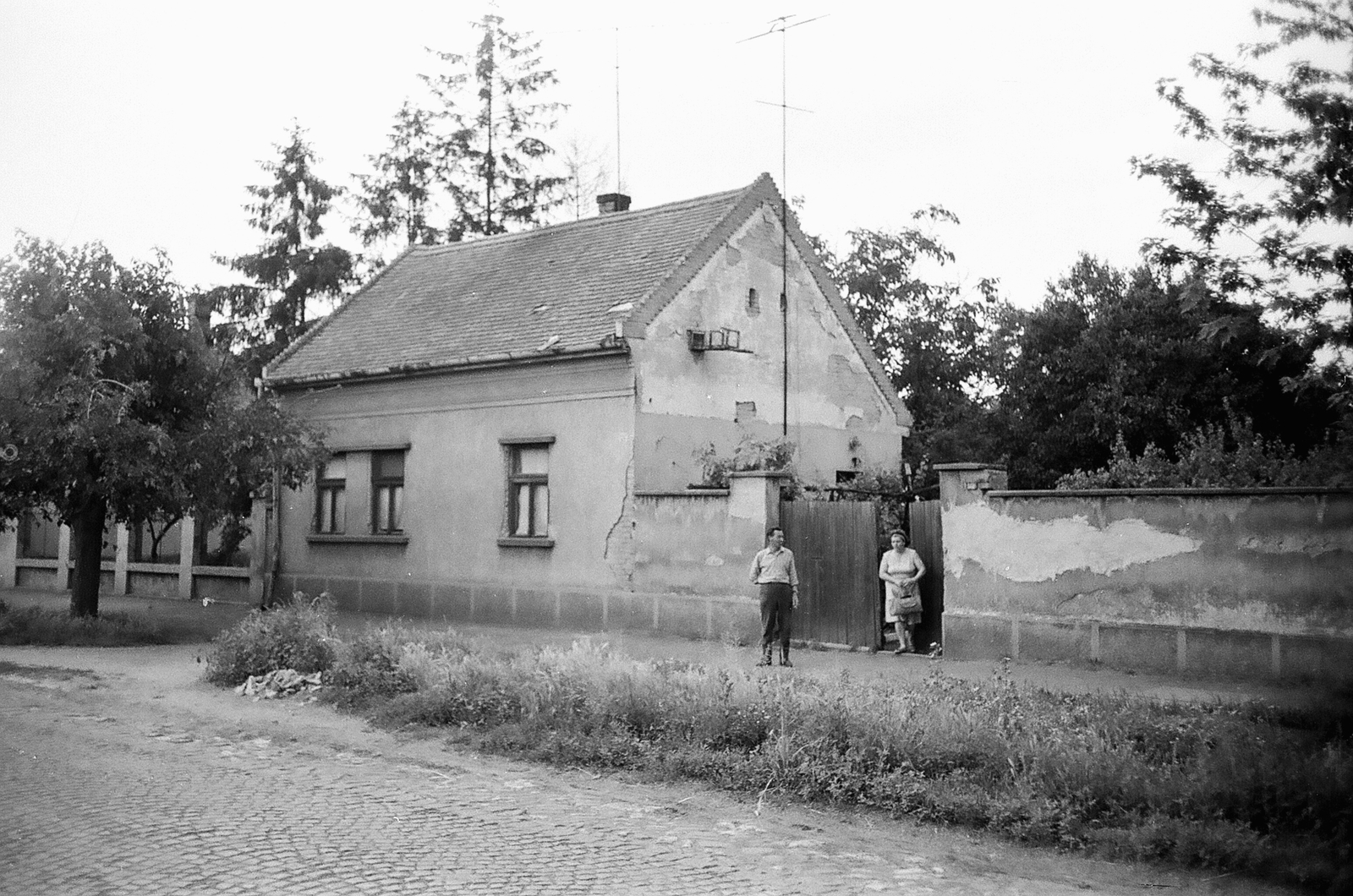 1965, Márton Gábor, aerial, house, Fortepan #73572
