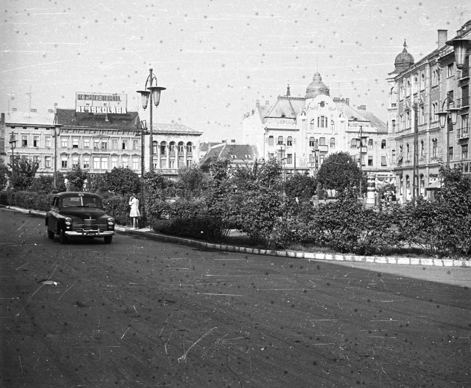Hungary, Szombathely, Fő (Köztársaság) tér., 1962, Márton Gábor, M20 Pobeda, Fortepan #73653