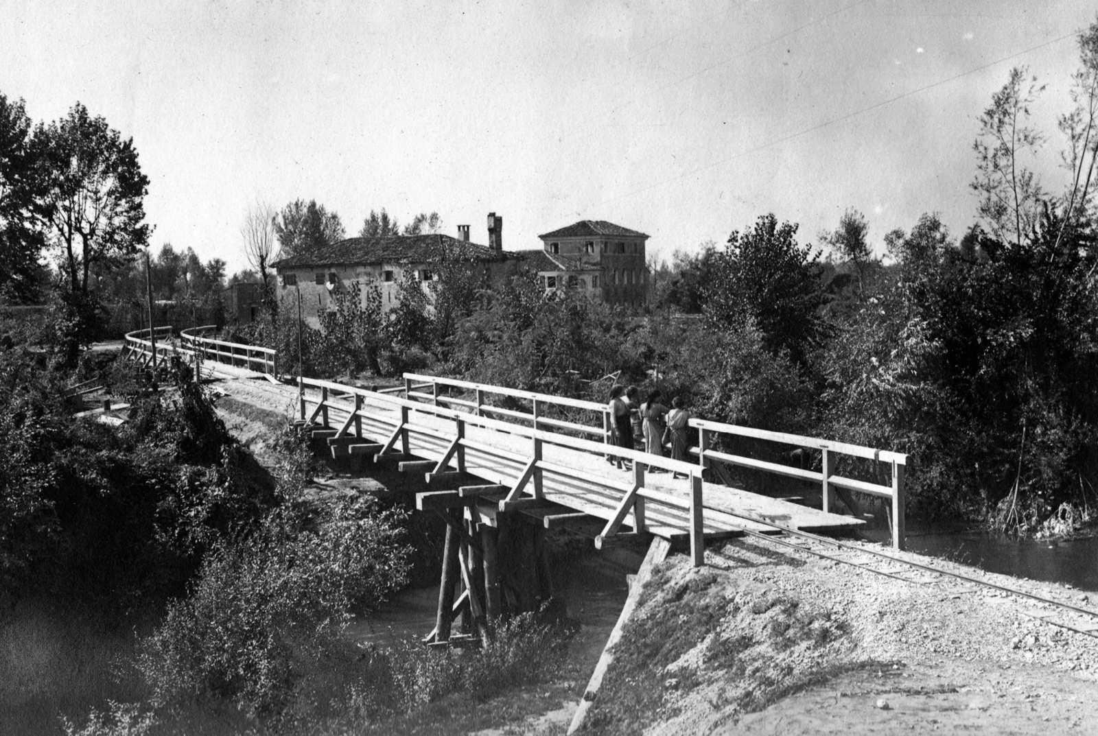 1916, Fortepan, railway bridge, wooden bridge, narrow-gauge railway, Fortepan #73702