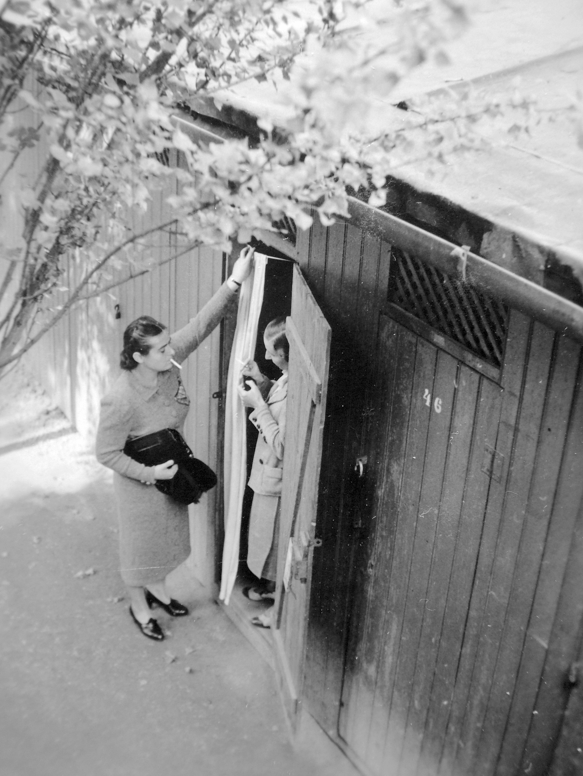 1957, Fortepan, smoking, women, Fortepan #7383