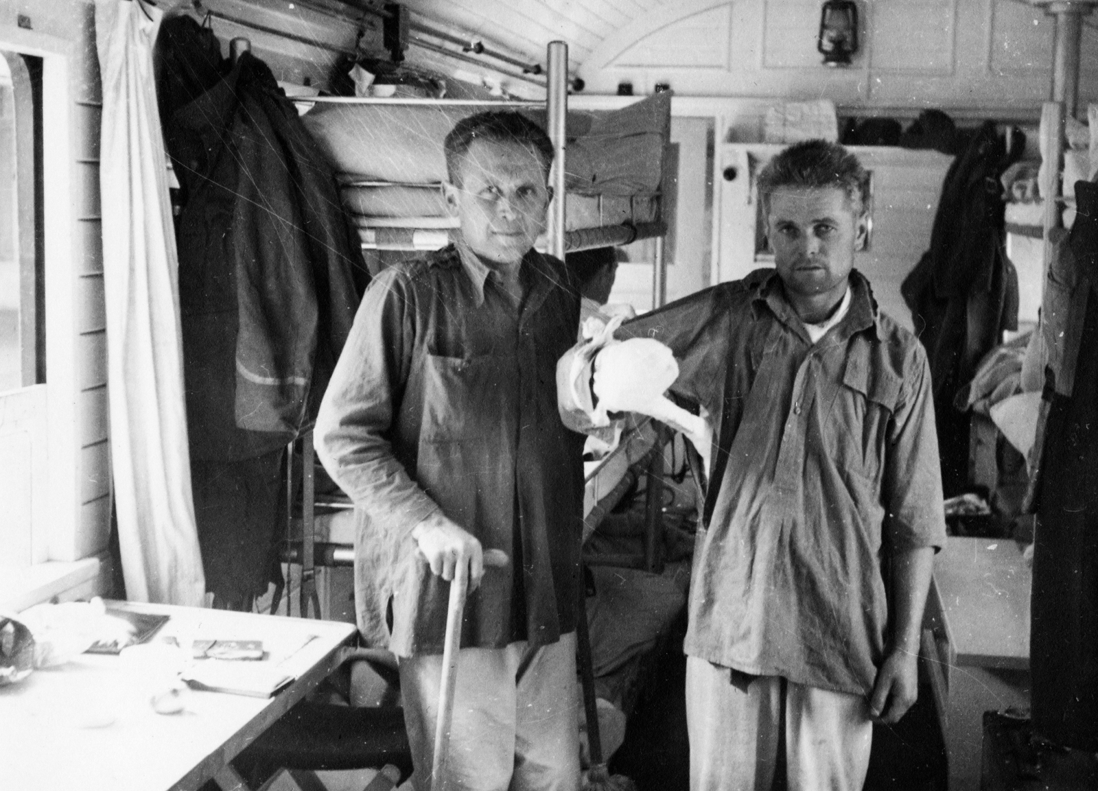 1942, Fortepan, second World War, wounded, amputation, hospital-train, Fortepan #73905