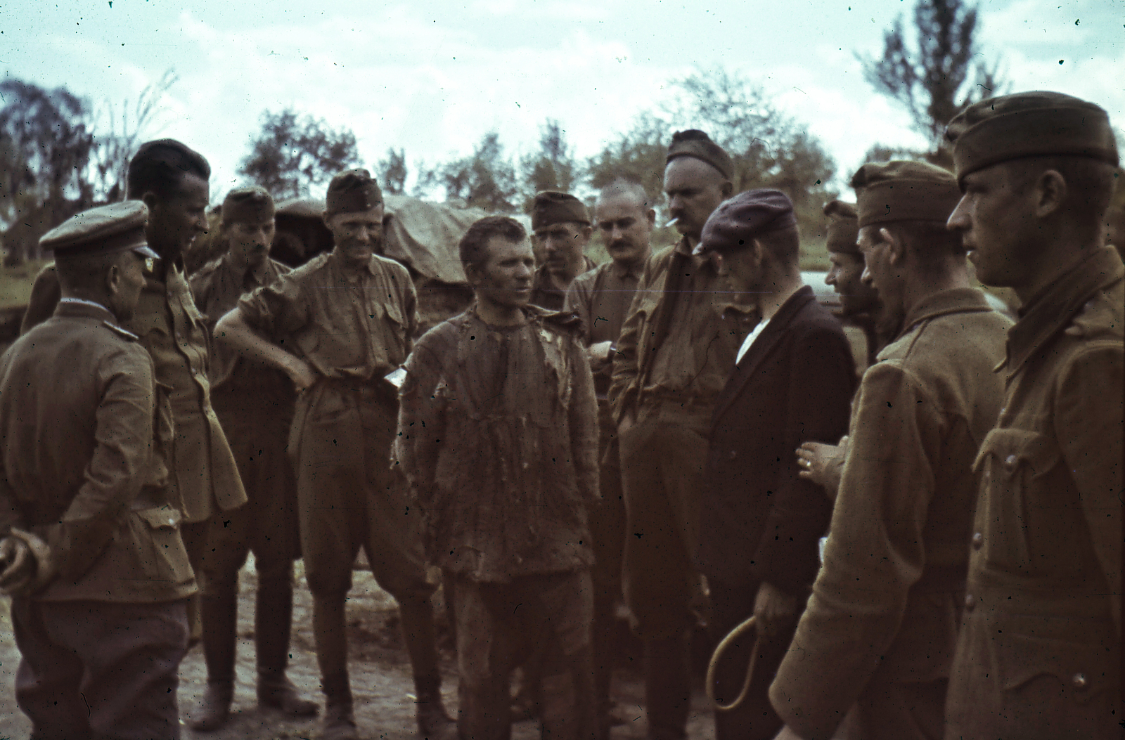 1942, Fortepan, eastern front, colorful, second World War, prisoner of war, soldier, Fortepan #73961