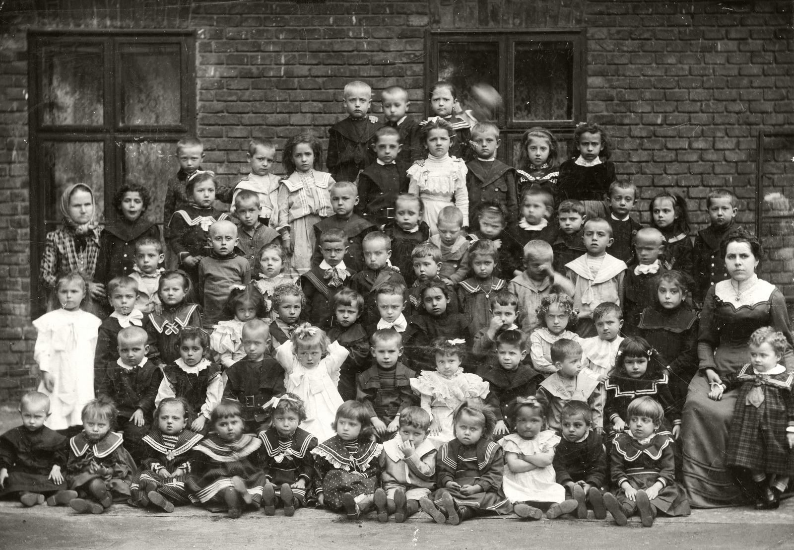 1912, Mátyásfalvi János, tableau, nursery, Fortepan #74014