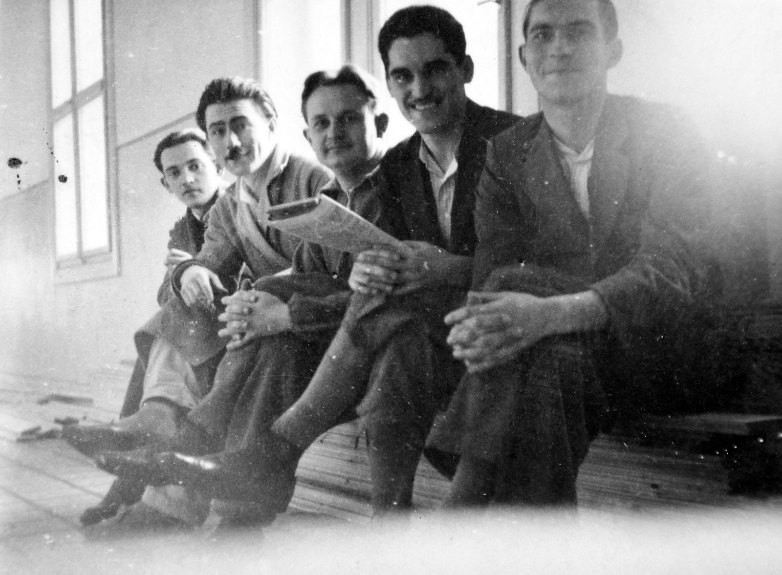 1954, Fortepan, tableau, men, Fortepan #7414