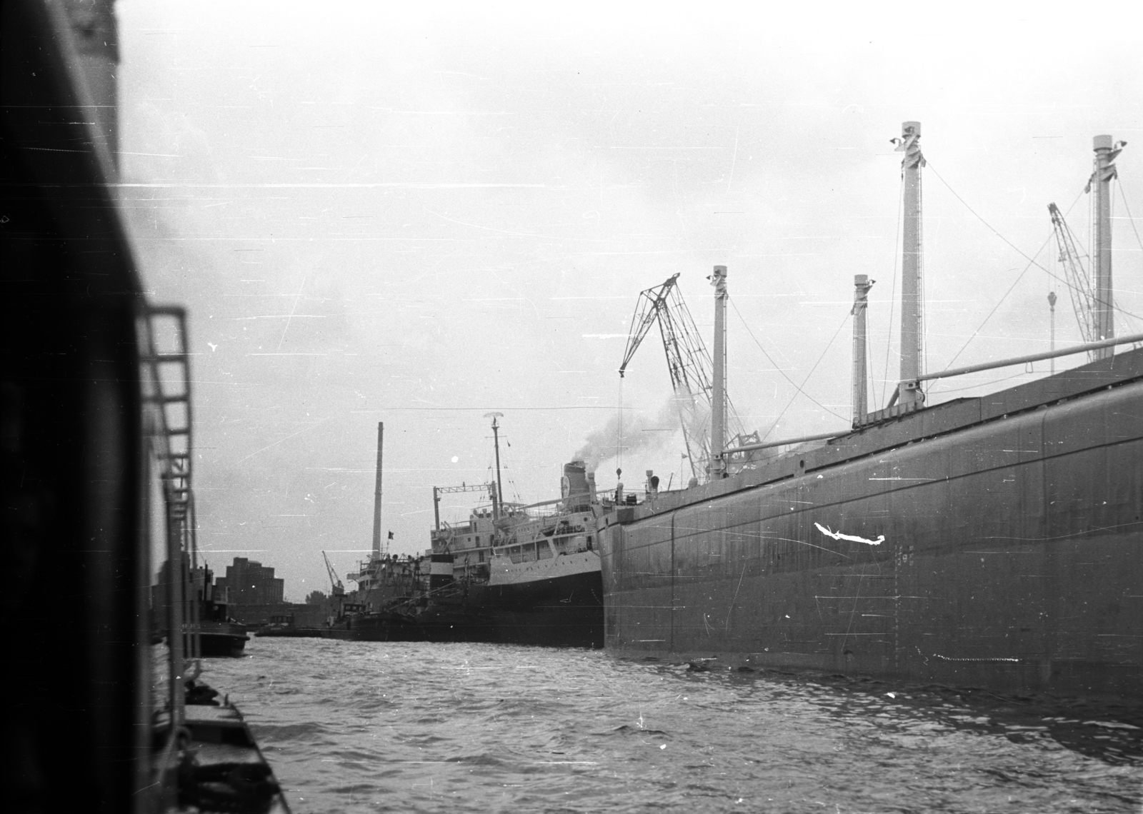 Germany, Hamburg, kikötő., 1965, Romák Éva, ship, port, FRG, Fortepan #74346