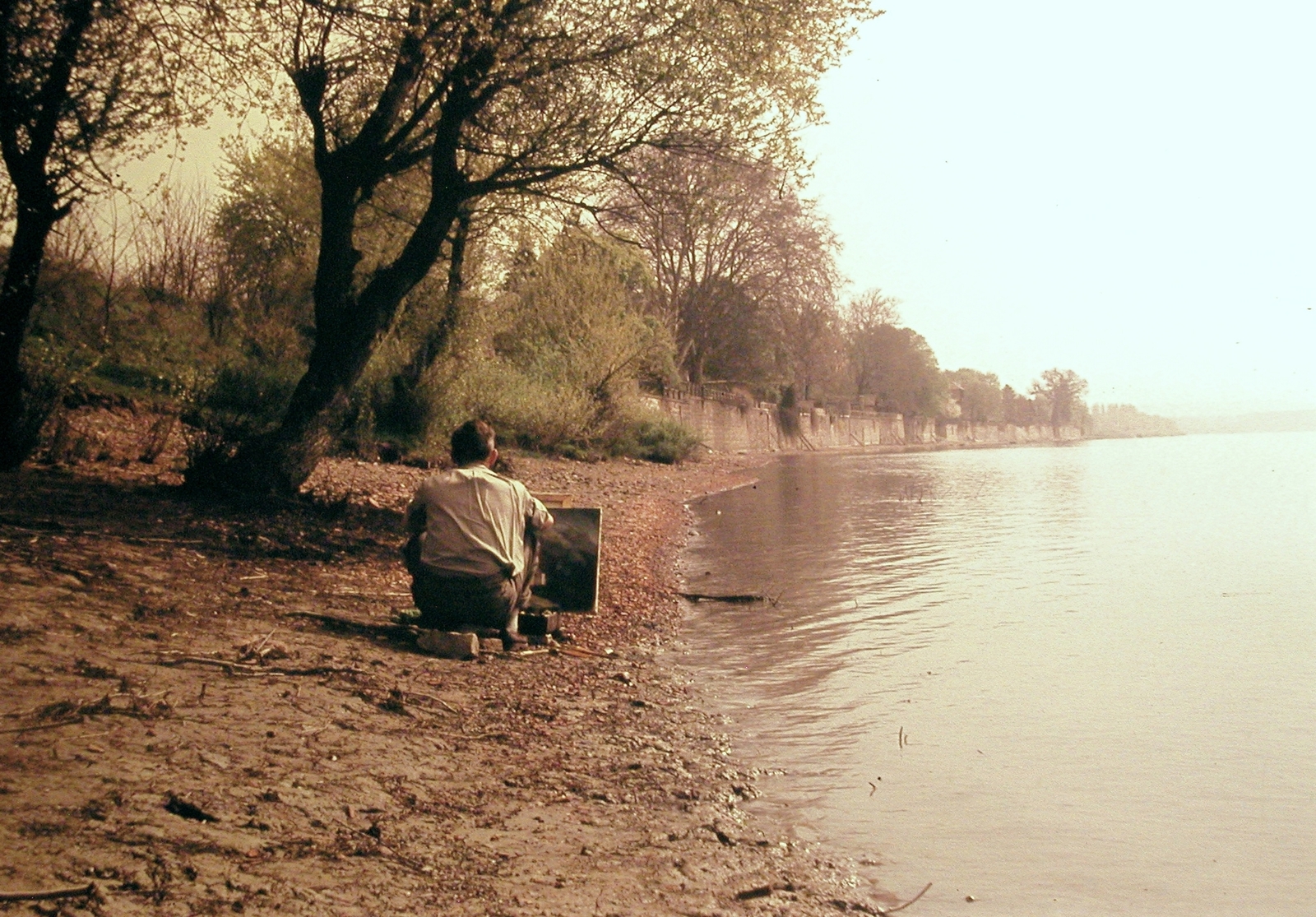 Hungary, Verőce, (Nógrádverőce), Duna-part., 1957, Fortepan, colorful, autumn, Fortepan #7437