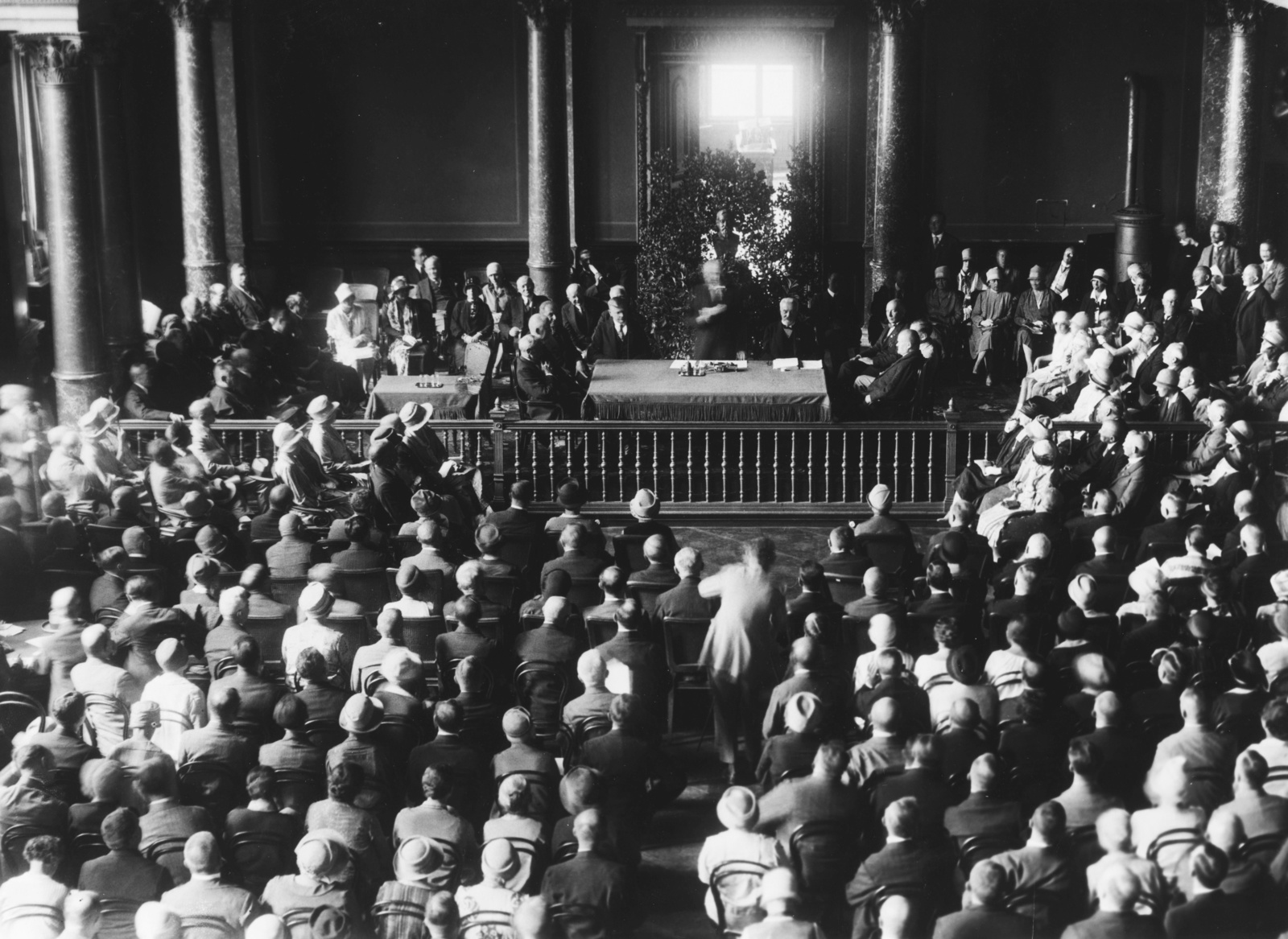 Hungary, Budapest V., Magyar Tudományos Akadémia székháza, díszterem a Nemzetközi orvostörténeti kongresszus alkalmával., 1929, Semmelweis Egyetem Levéltára, Hungarian Academy of Sciences, Budapest, Fortepan #74429