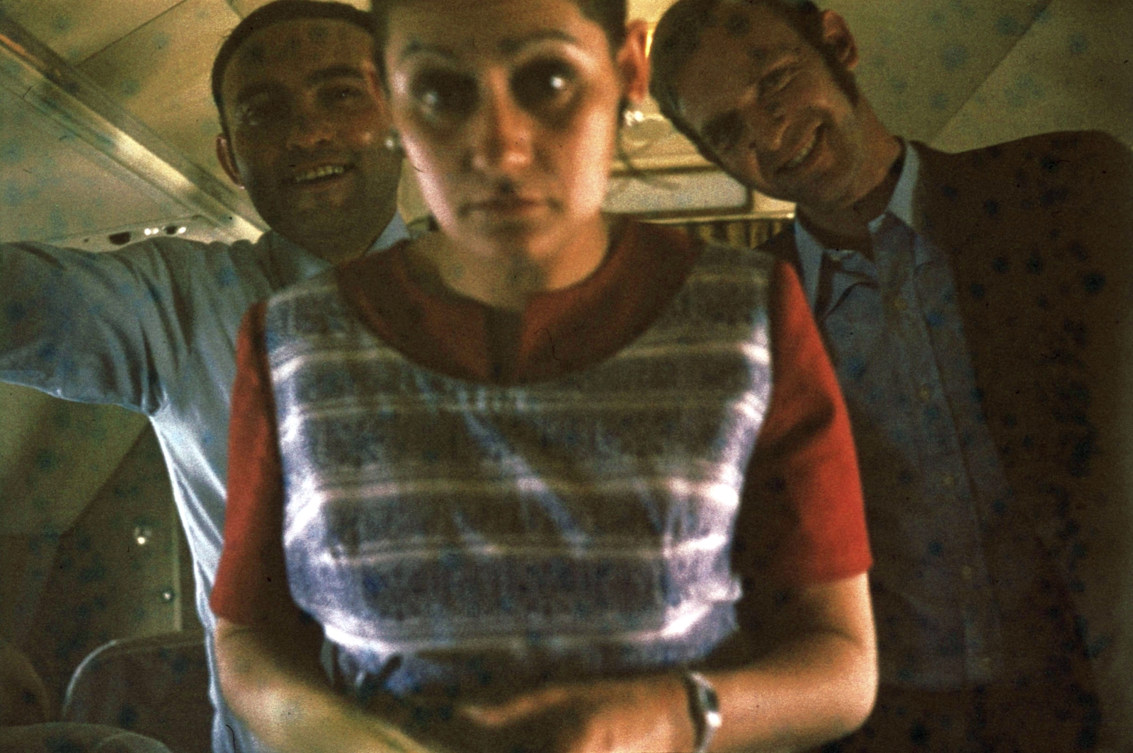 MALÉV IL-18-as repülőgép., 1972, Fülöp Imre, Kalocsai István, colorful, Soviet brand, airplane, Ilyushin-brand, Hungarian Airlines, Fortepan #74745