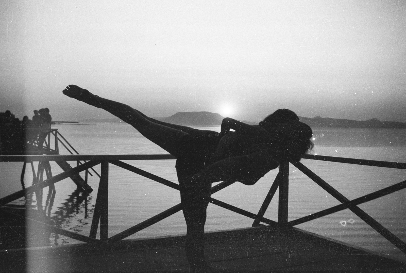 Hungary,Lake Balaton, Balatonboglár, 1938, Romák Éva, summer, shore, dusk, girl, Fortepan #74798