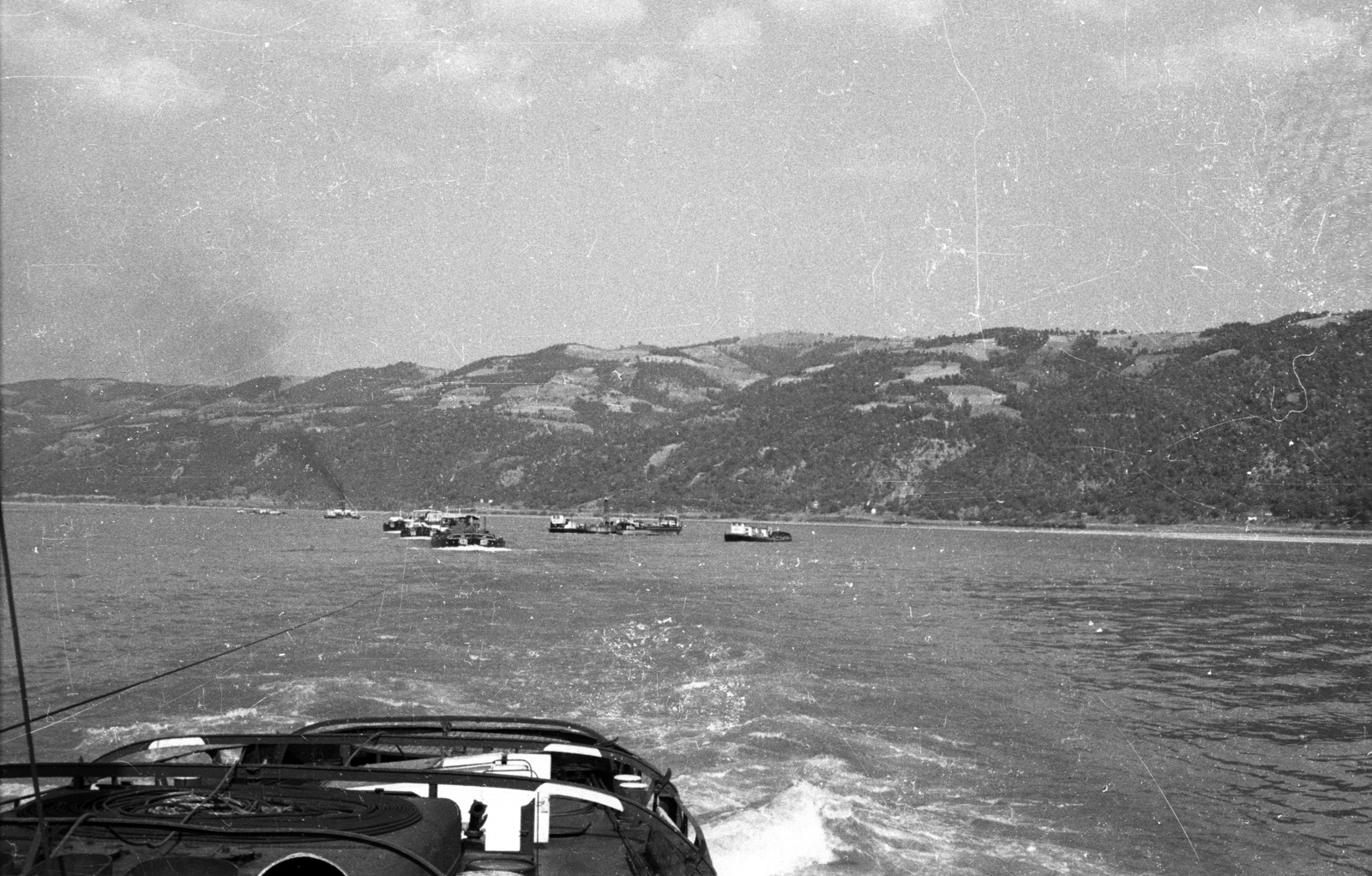 1962, Drobni Nándor, Droppa Kálmán, ship, barge, Fortepan #75148
