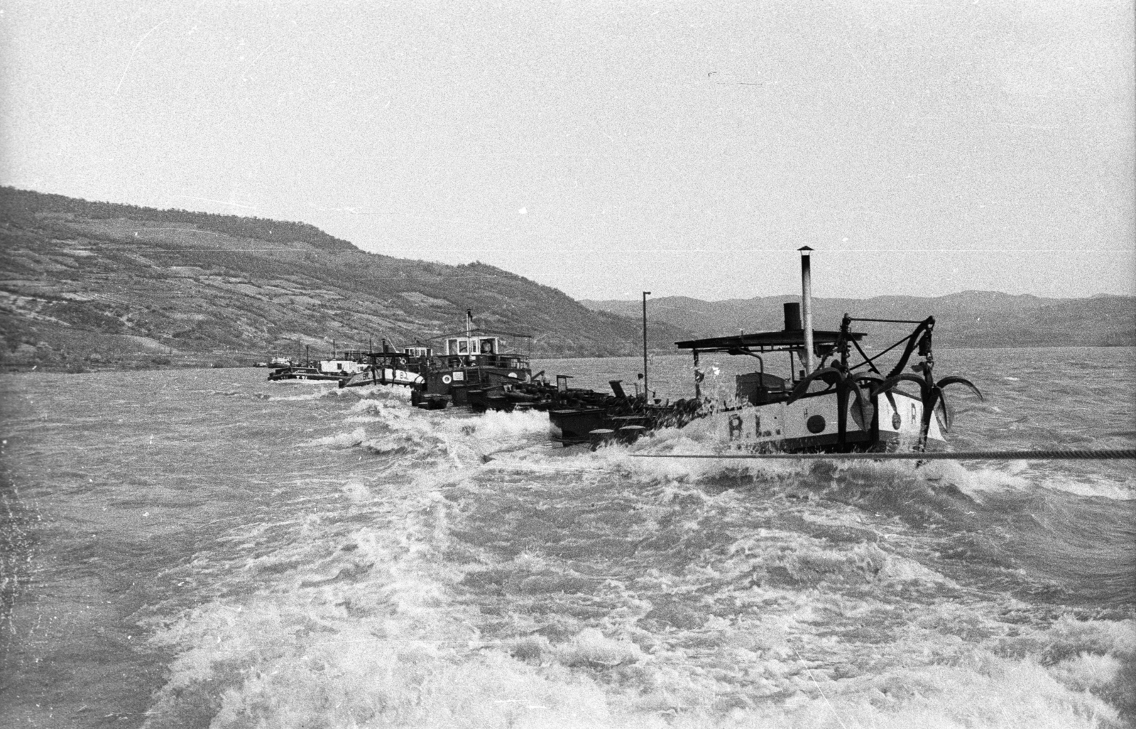 1962, Drobni Nándor, Droppa Kálmán, ship, barge, Fortepan #75173