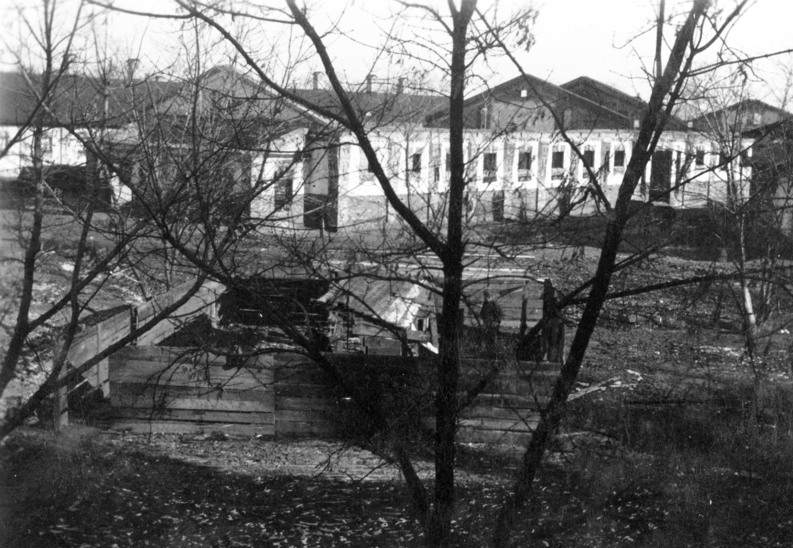 Ukraine, Hmelnickij, (Proszkuriv)., 1941, Teller Ferenc, Jankovich Ignác, second World War, damaged building, Fortepan #75441