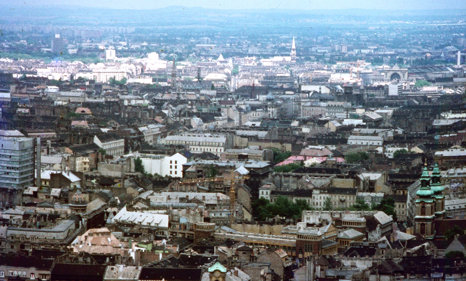 Hungary, Budapest, kilátás a Gellérthegyről a Belváros felé., 1984, Kristek Pál, picture, Fortepan #75668