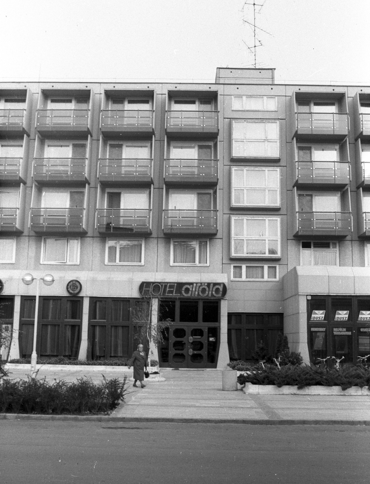 Hungary, Orosháza, Hotel Alföld., 1983, Jankó Attila, hotel, Fortepan #75782