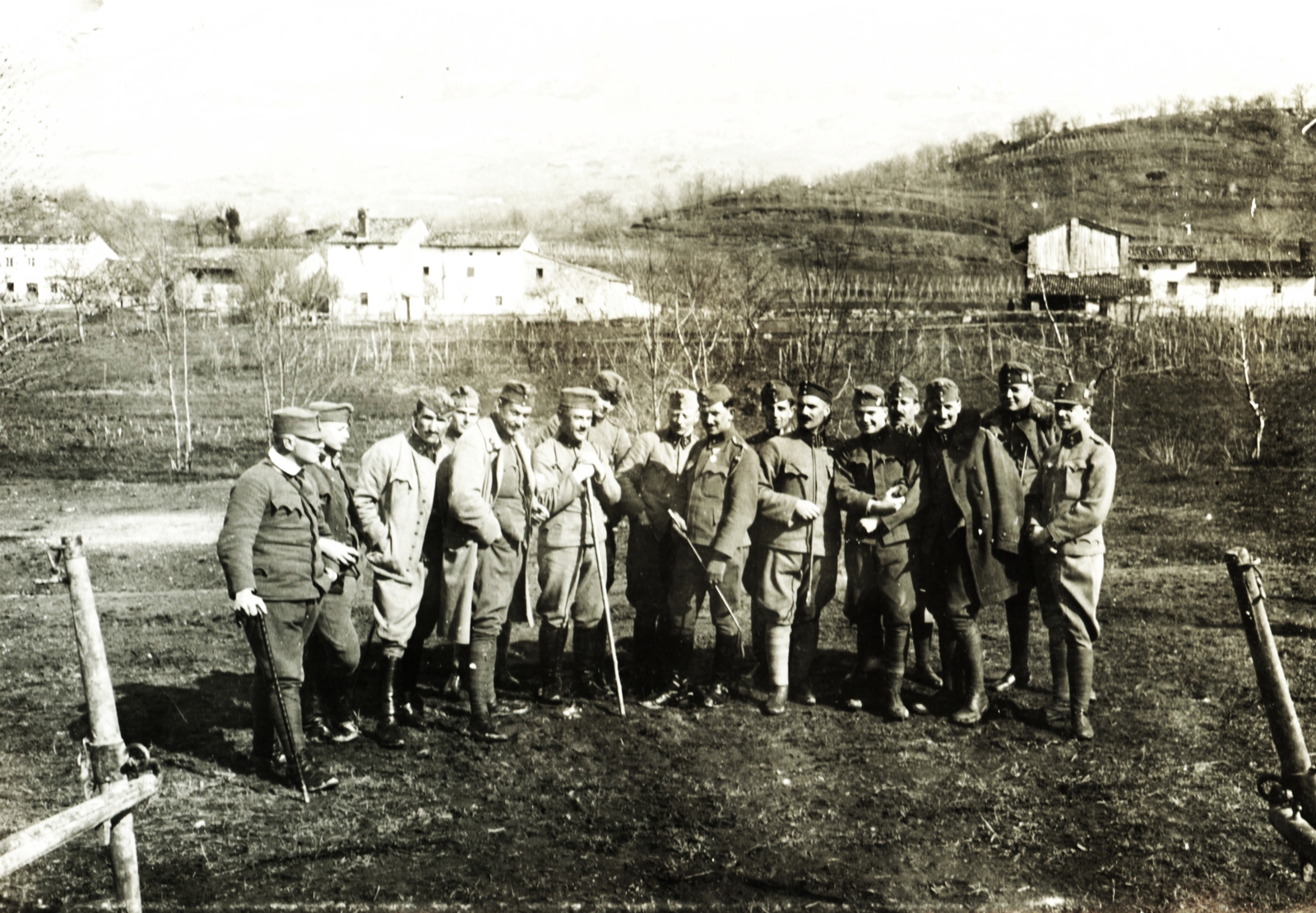 Slovakia, Poľana Tájvédelmi Terület a Hrb-csúcs közelében (vrch Hrb, amely Szlovákia földrajzi közepe)., 1916, Péchy László, First World War, tableau, Fortepan #75989