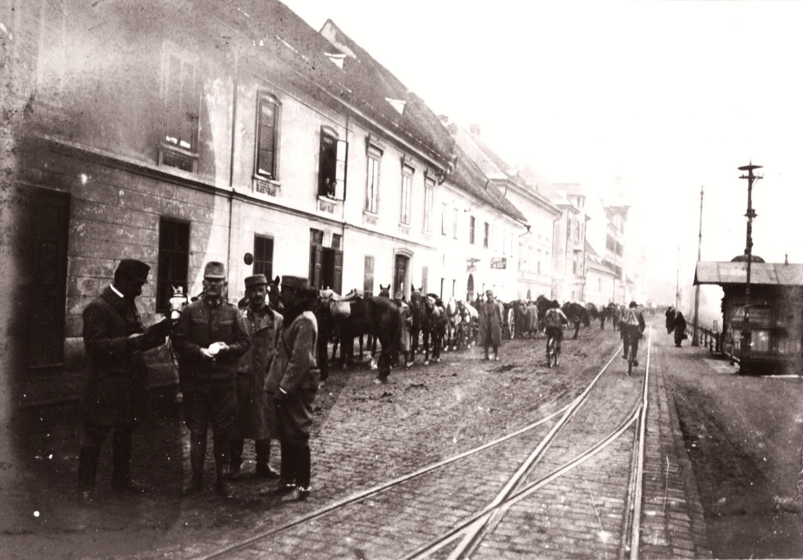 Austria, Lieboch, 1918, Péchy László, First World War, rails, Fortepan #76029