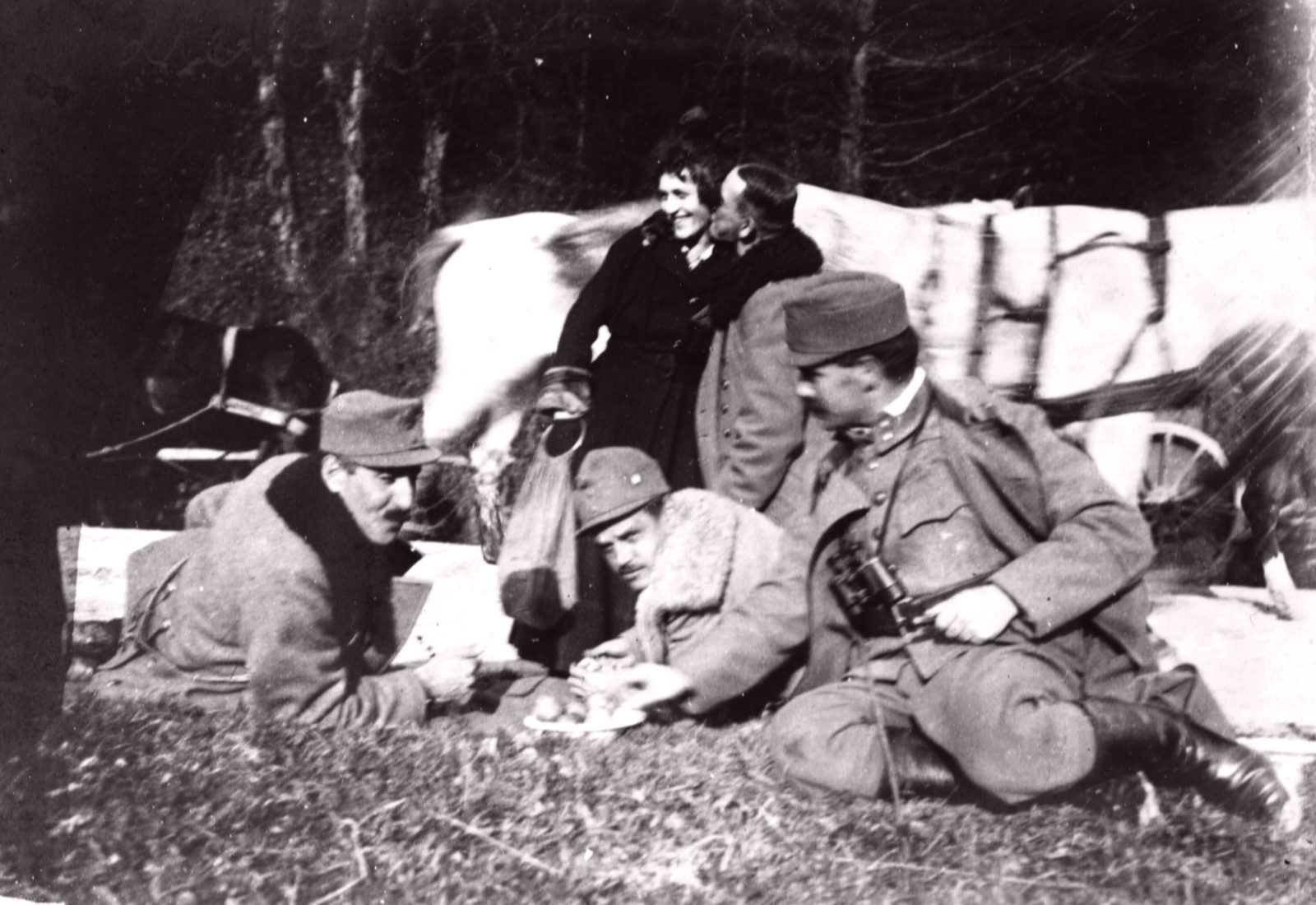 Austria, Lieboch, 1918, Péchy László, First World War, telescope, soldier, Fortepan #76030