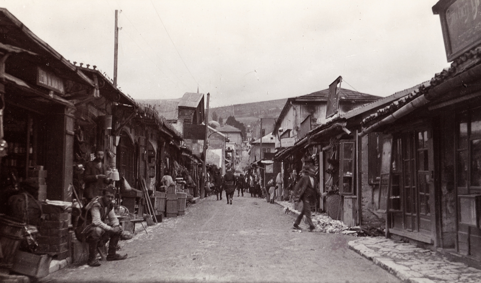 Bosznia-Hercegovina, Szarajevó, Bascarsija., 1903, Fortepan, utcakép, életkép, bazár, Fortepan #76313