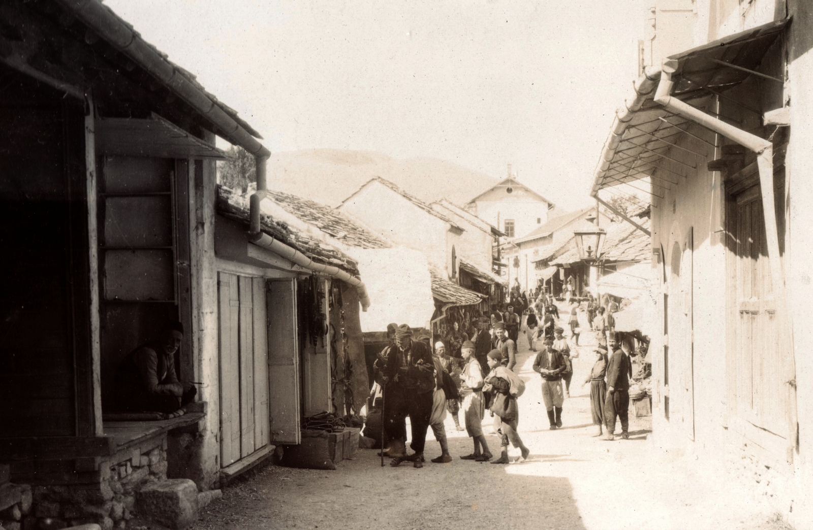 Bosnia and Herzegovina, Mostar, bazár., 1903, Fortepan, street view, genre painting, Fortepan #76336