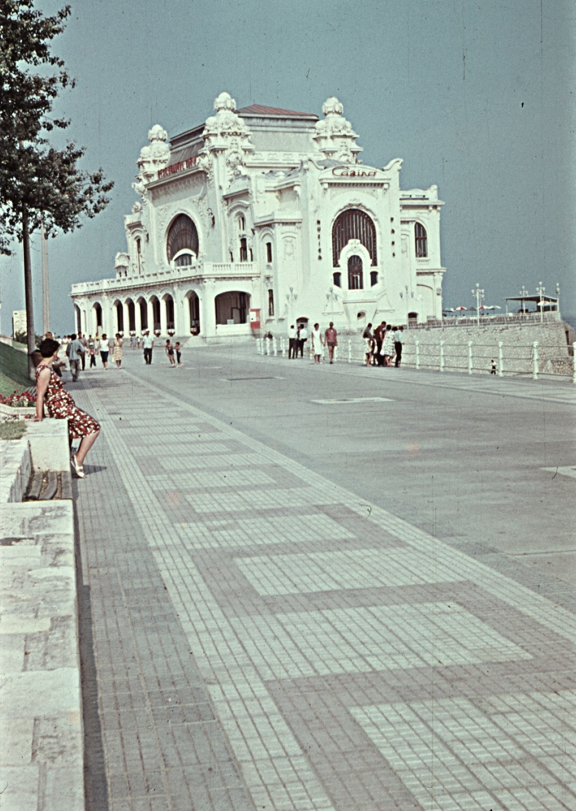 Románia, Konstanca, kaszinó (Cazinoul din Constanta)., 1962, Erky-Nagy Tibor, színes, szecesszió, kaszinó, Art Nouveau, Petre Antonescu-terv, Daniel Renard-terv, Fortepan #76583